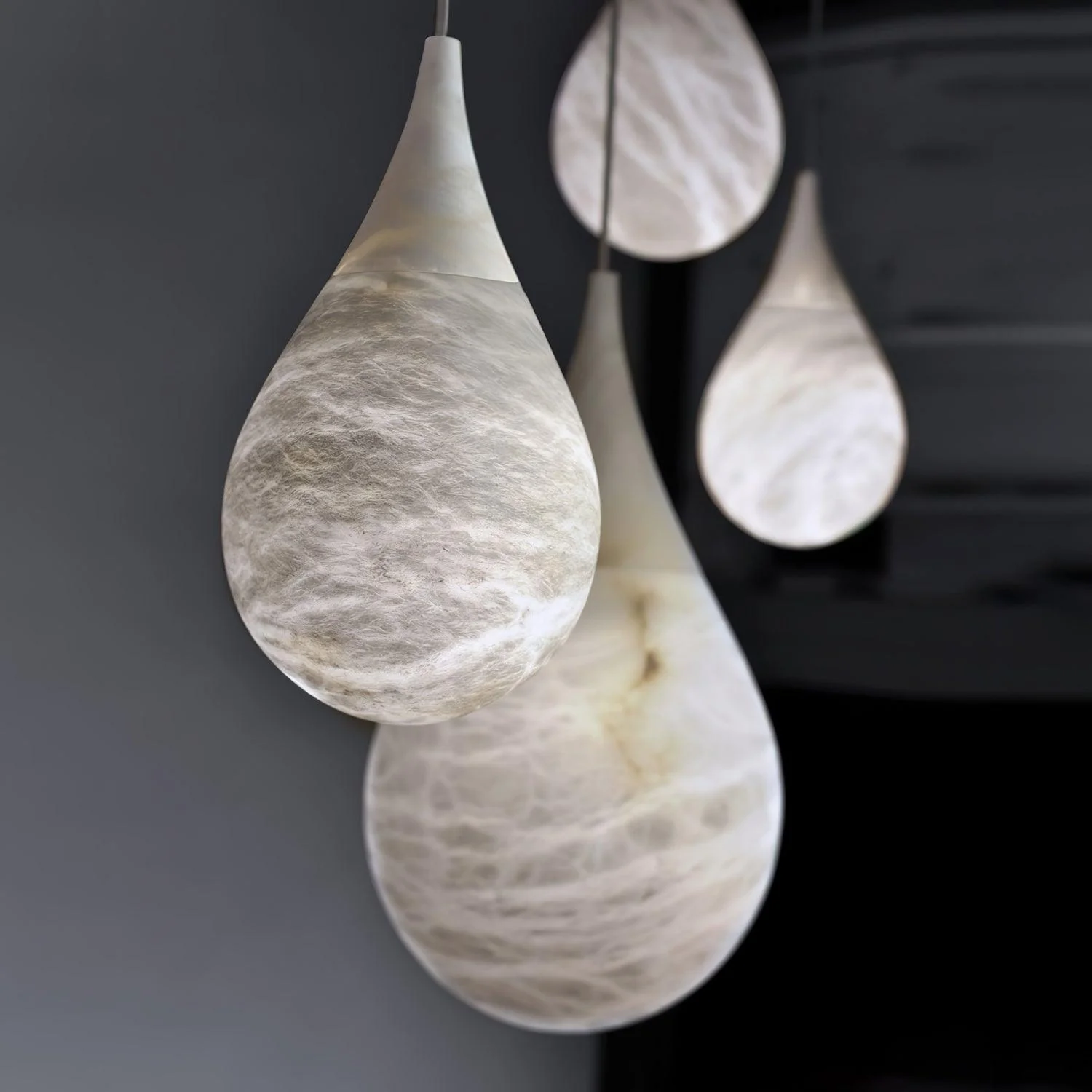 LustraLux Marble Raindrop Pendant Light - Image 17