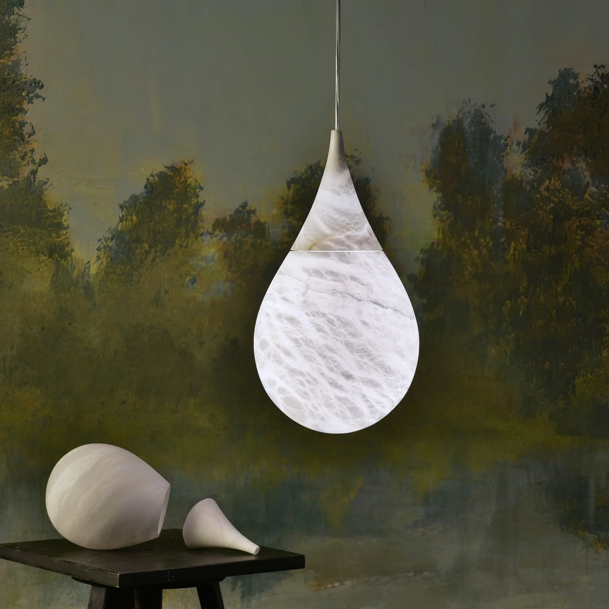LustraLux Marble Raindrop Pendant Light - Image 18