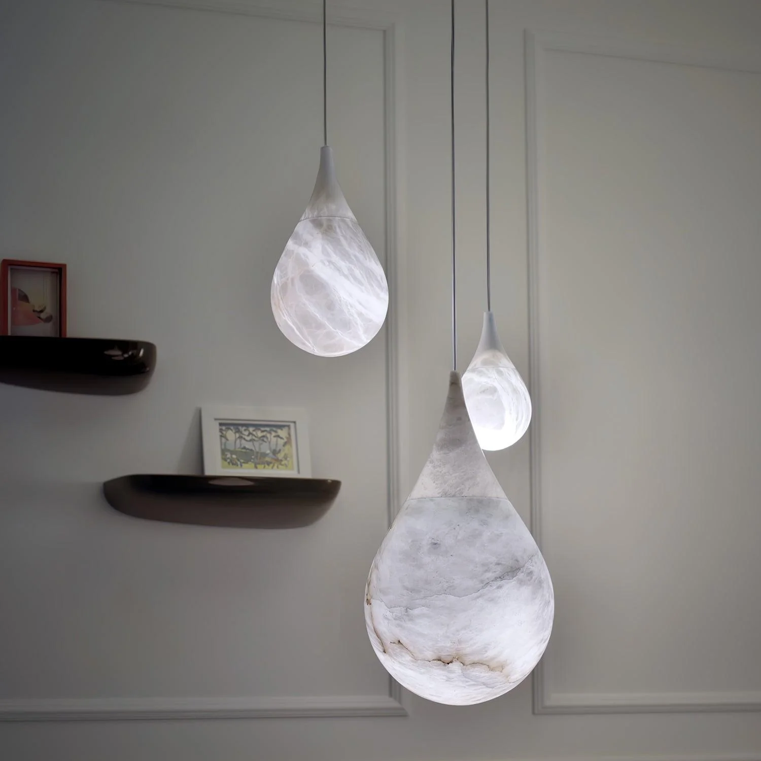LustraLux Marble Raindrop Pendant Light - Image 20