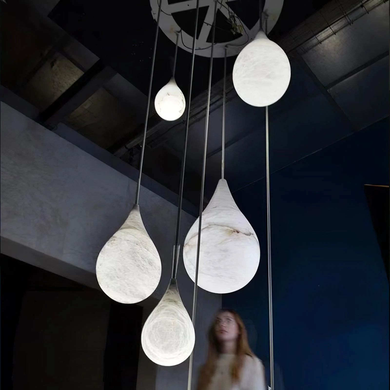 LustraLux Marble Raindrop Pendant Light - Image 21