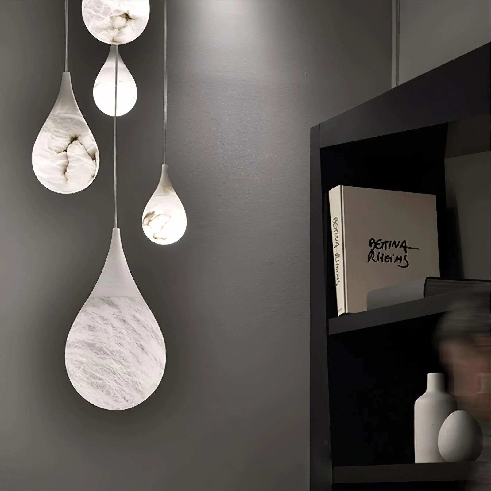 LustraLux Marble Raindrop Pendant Light - Image 22