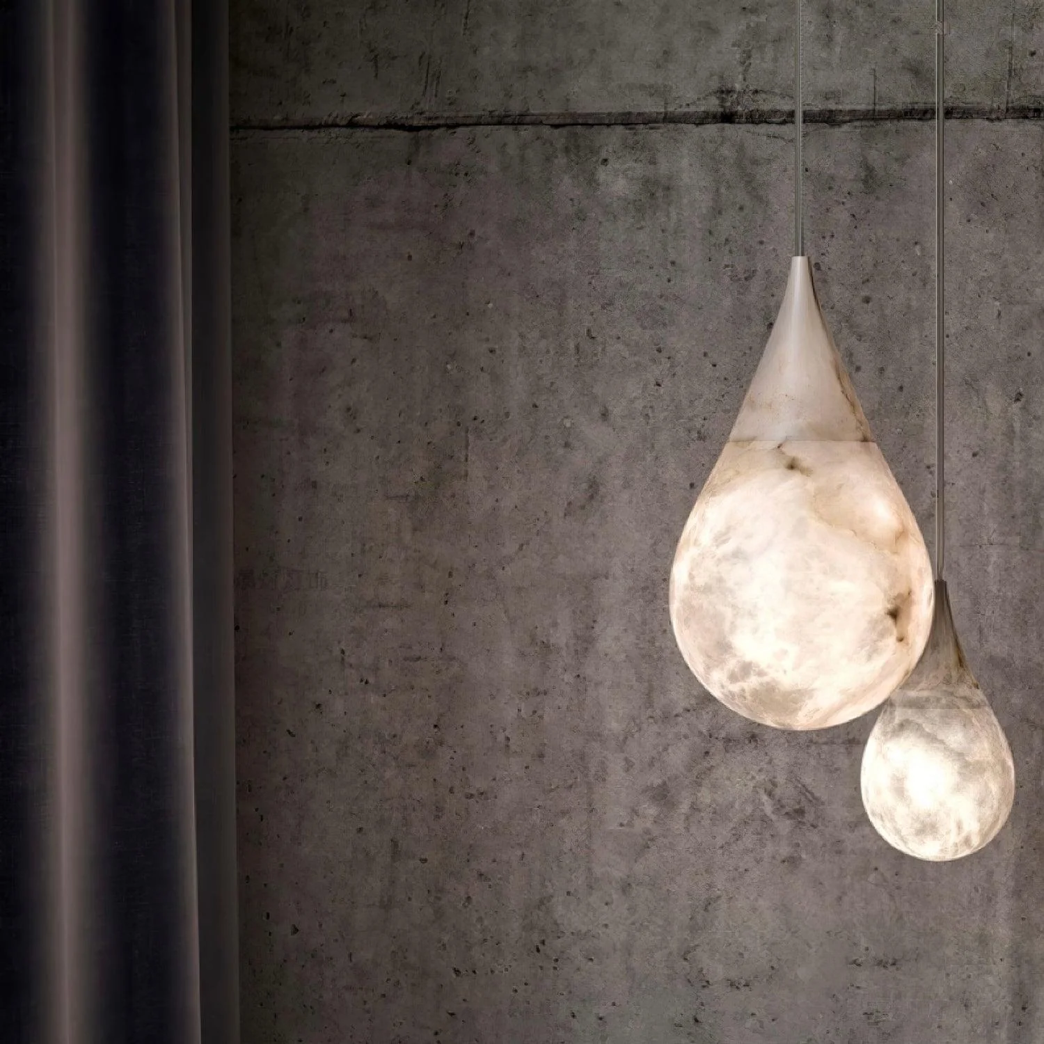 LustraLux Marble Raindrop Pendant Light - Image 24