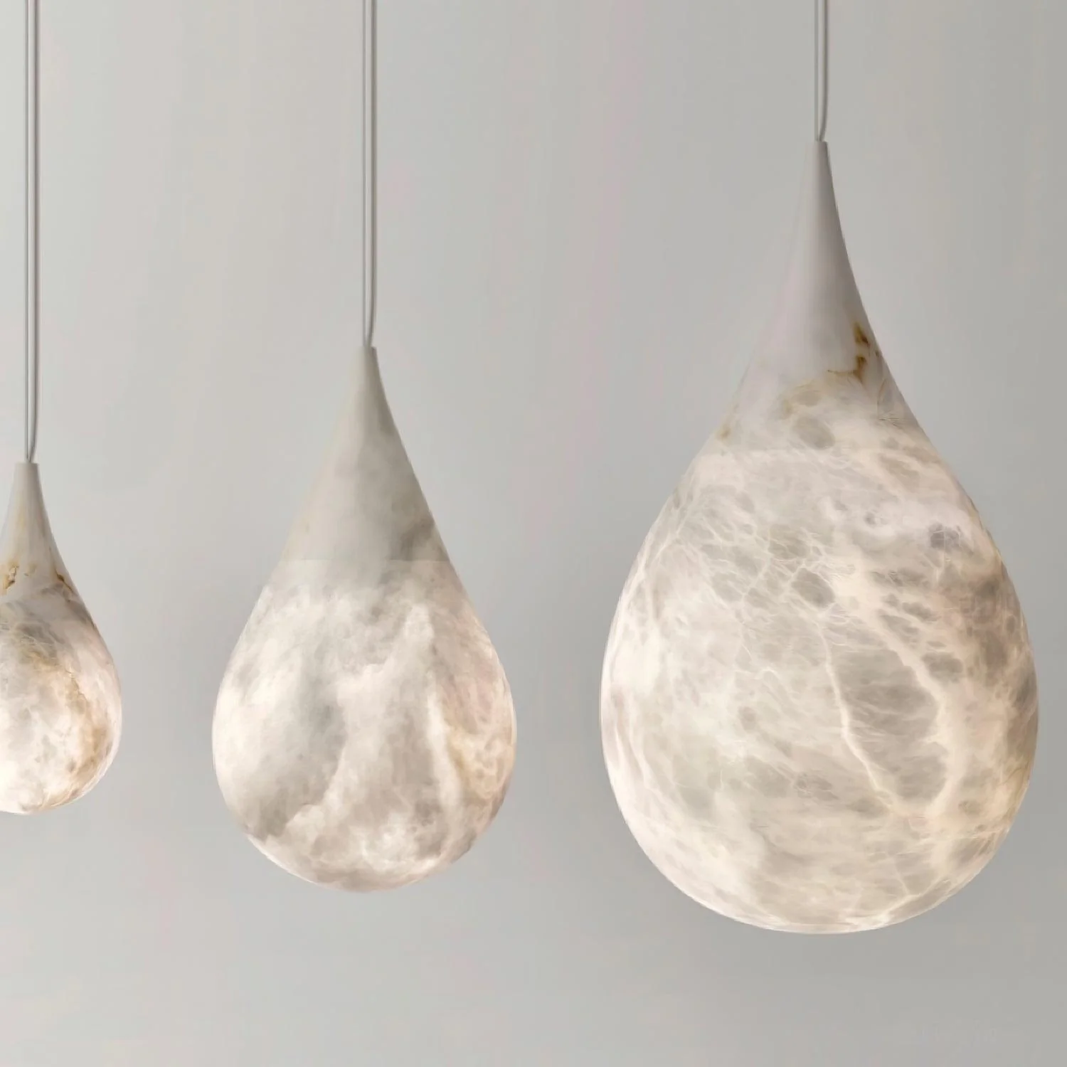 LustraLux Marble Raindrop Pendant Light - Image 27