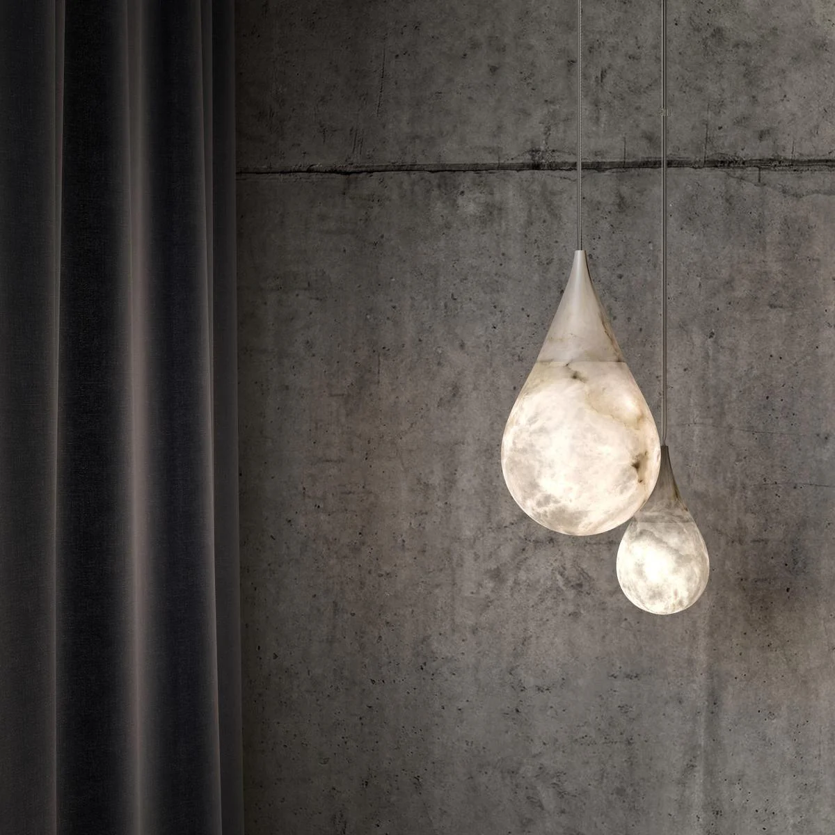 LustraLux Marble Raindrop Pendant Light - Image 29