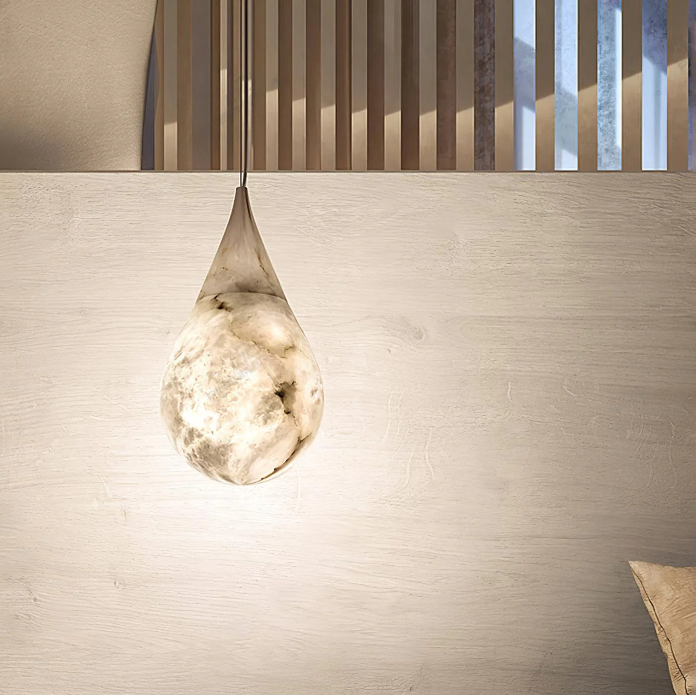 LustraLux Marble Raindrop Pendant Light - Image 5