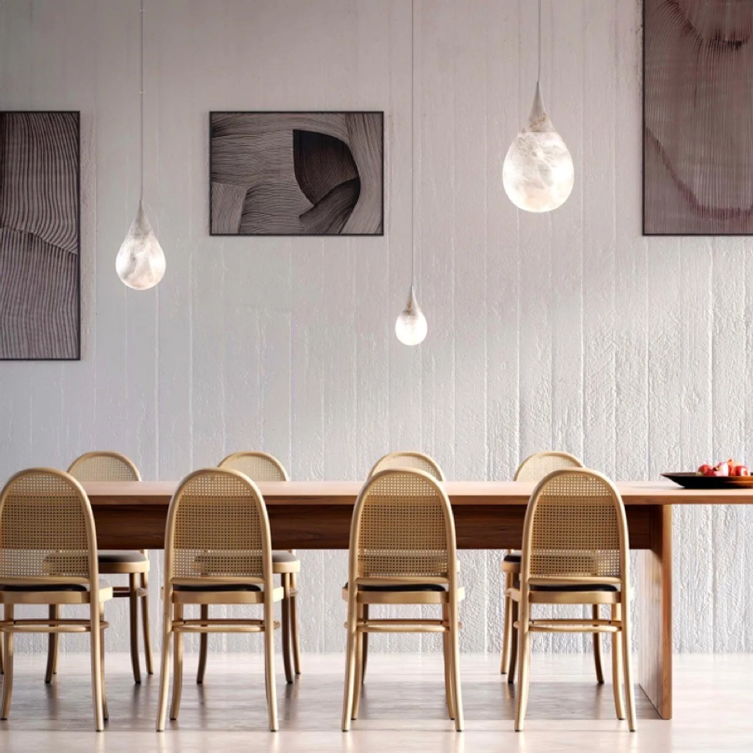 LustraLux Marble Raindrop Pendant Light - Image 7