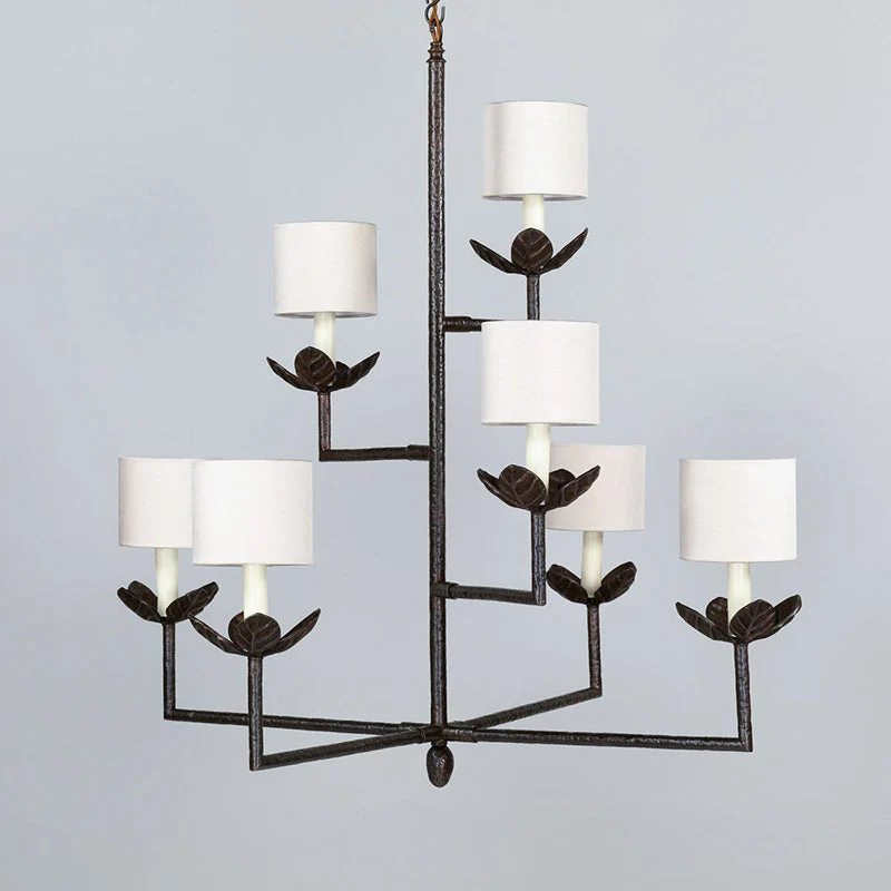 Lustre Contemporary Brass Chandelier - Image 13