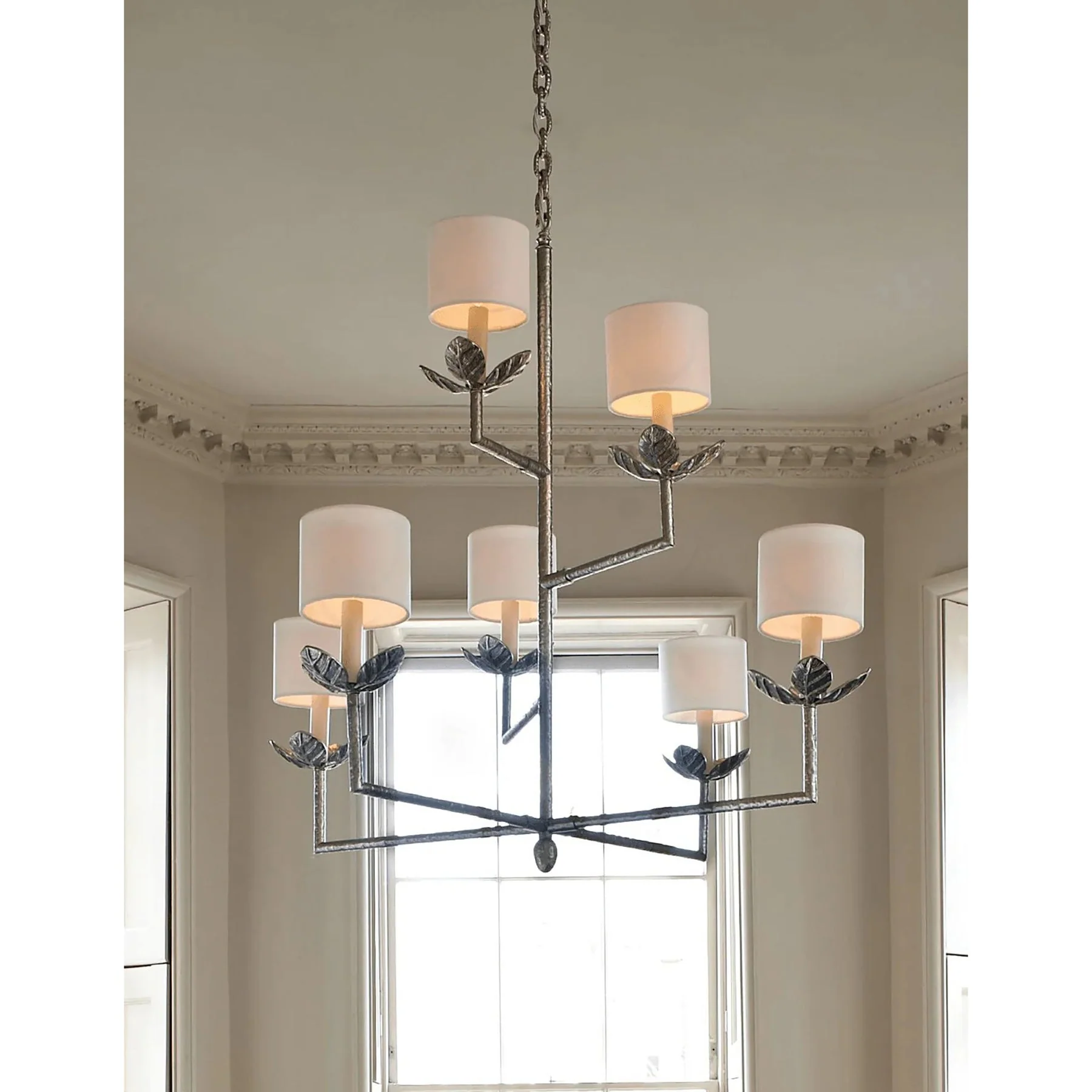 Lustre Contemporary Brass Chandelier - Image 6