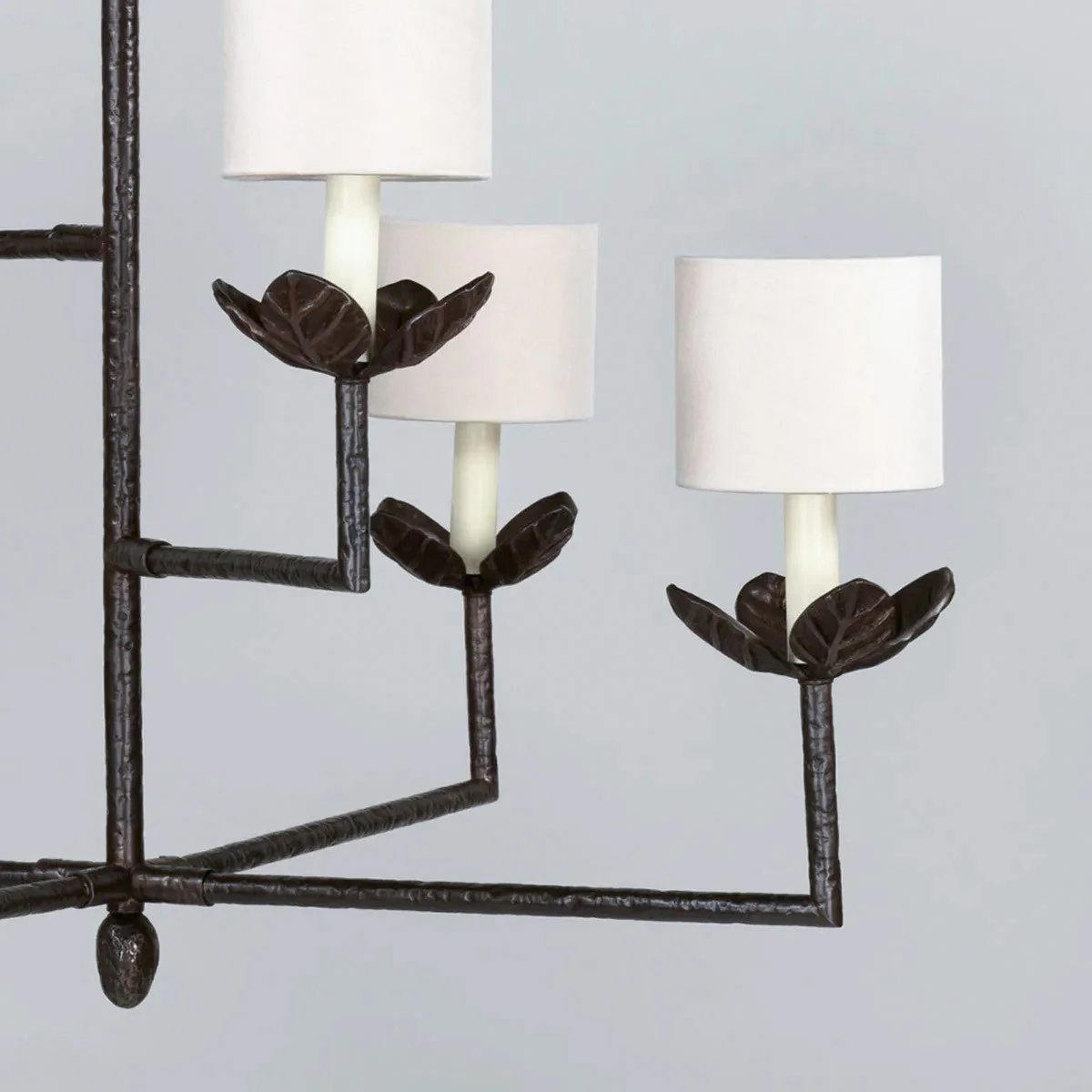 Lustre Contemporary Brass Chandelier - Image 9
