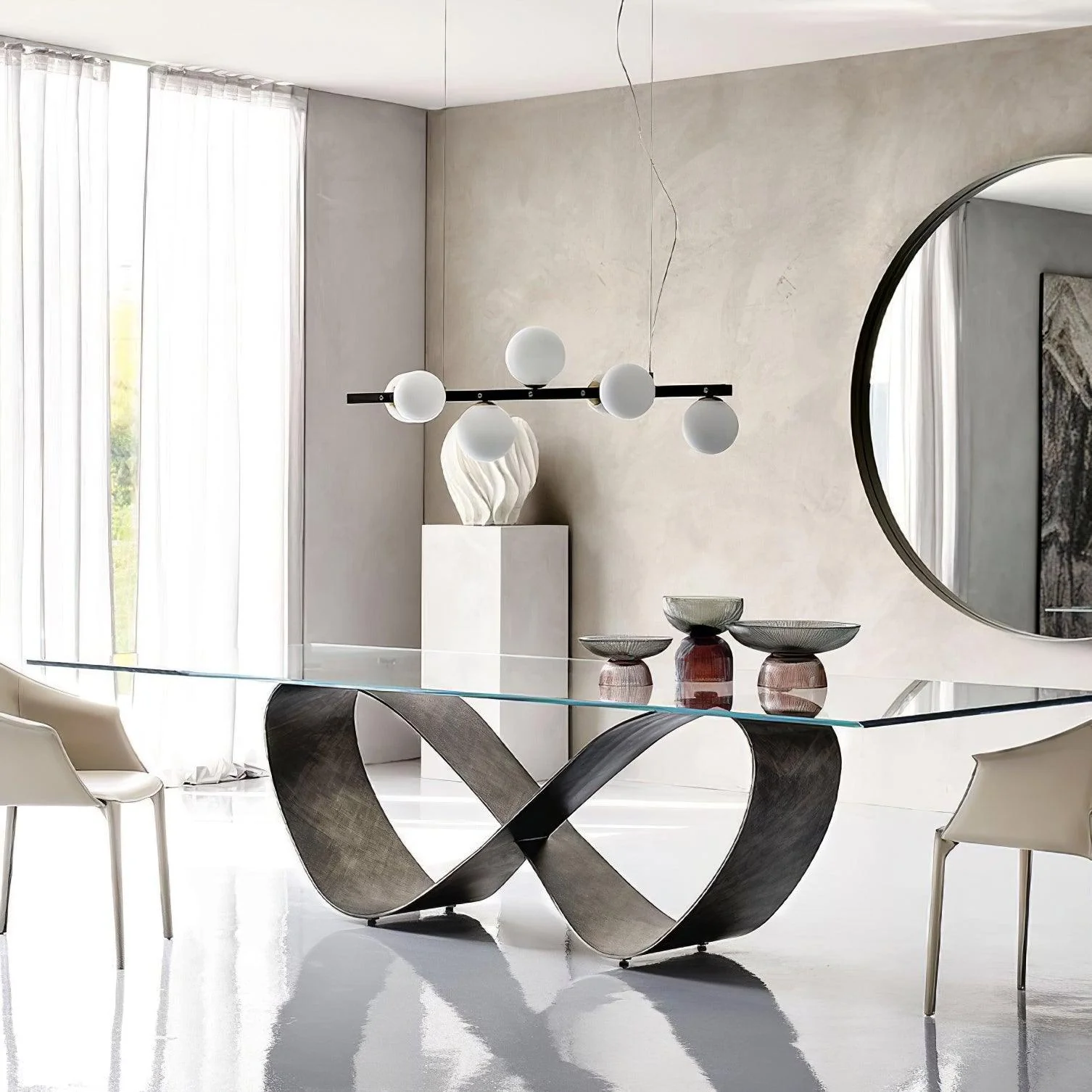 Lyra Modern Glass Pendant Lamp - Image 16