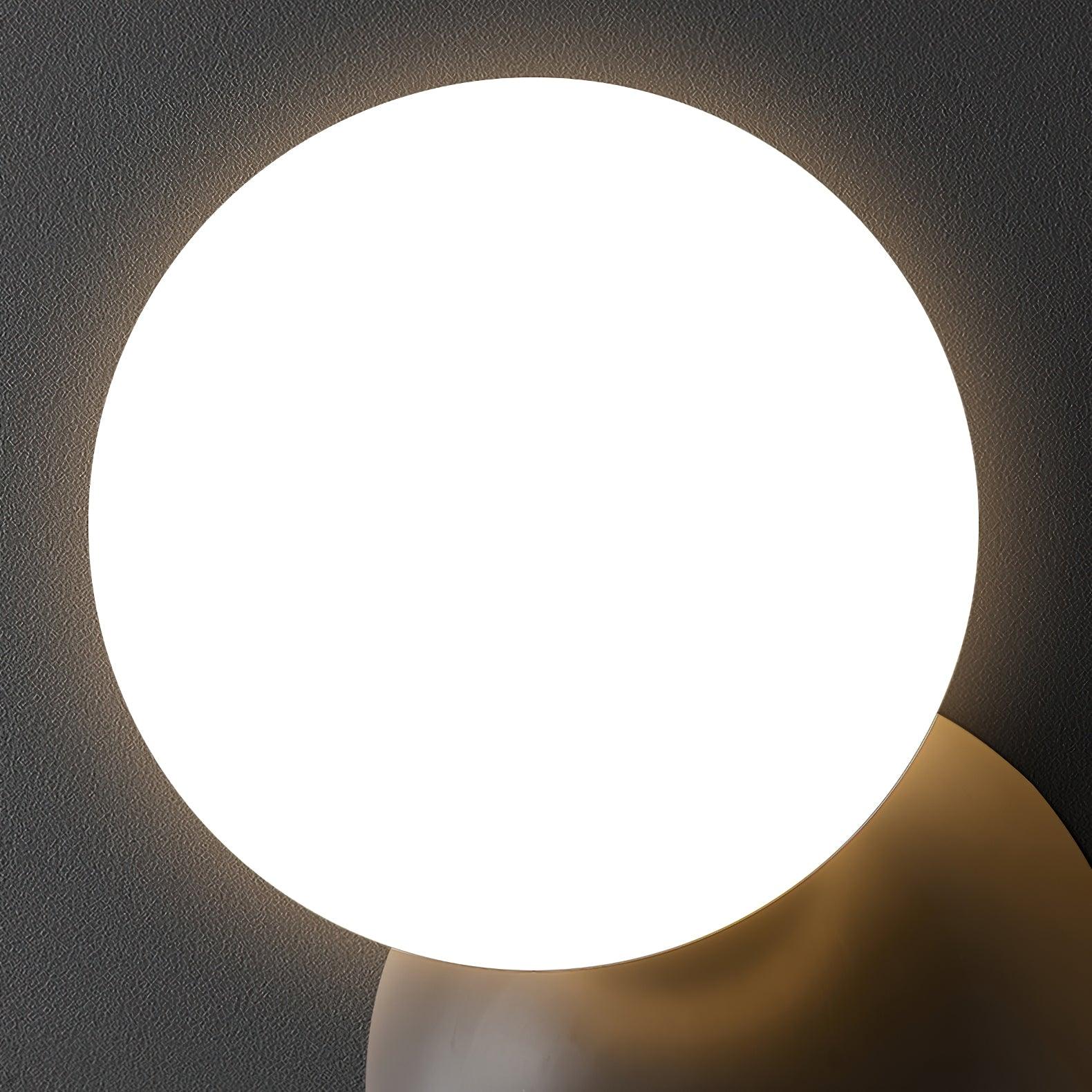 Lysola Sphere Glass Brass Wall Light - Image 14