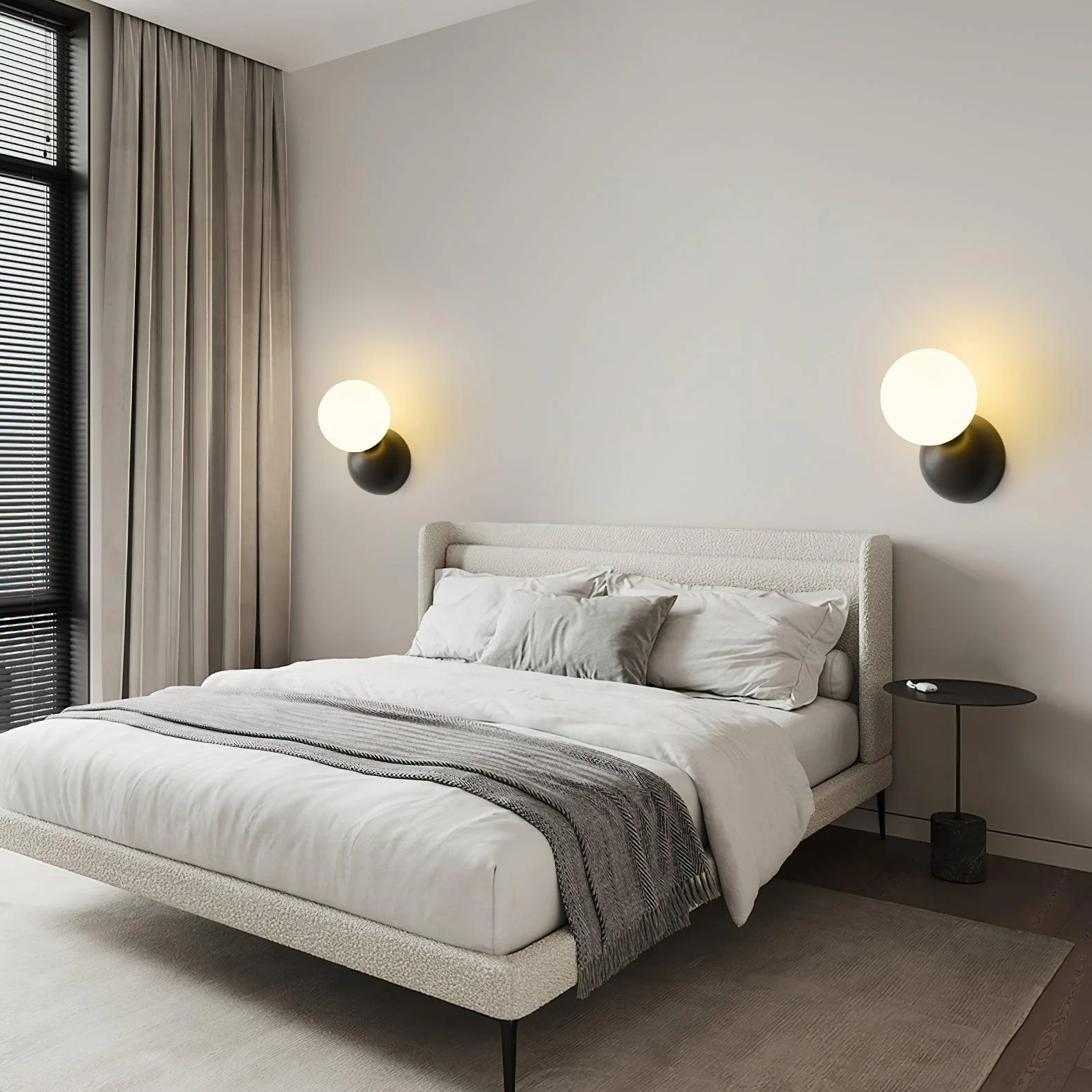 Lysola Sphere Glass Brass Wall Light - Image 28