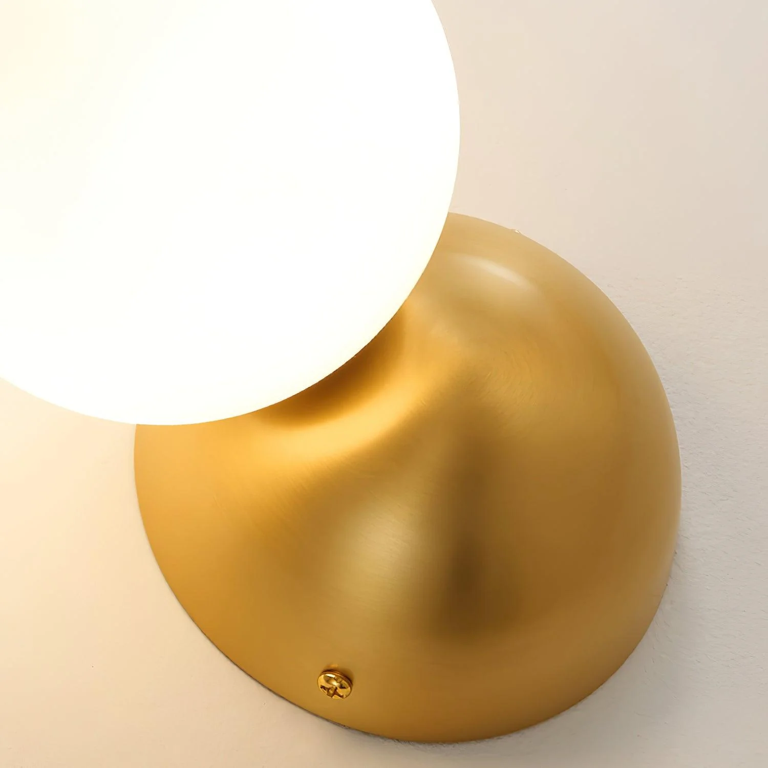 Lysola Sphere Glass Brass Wall Light - Image 31