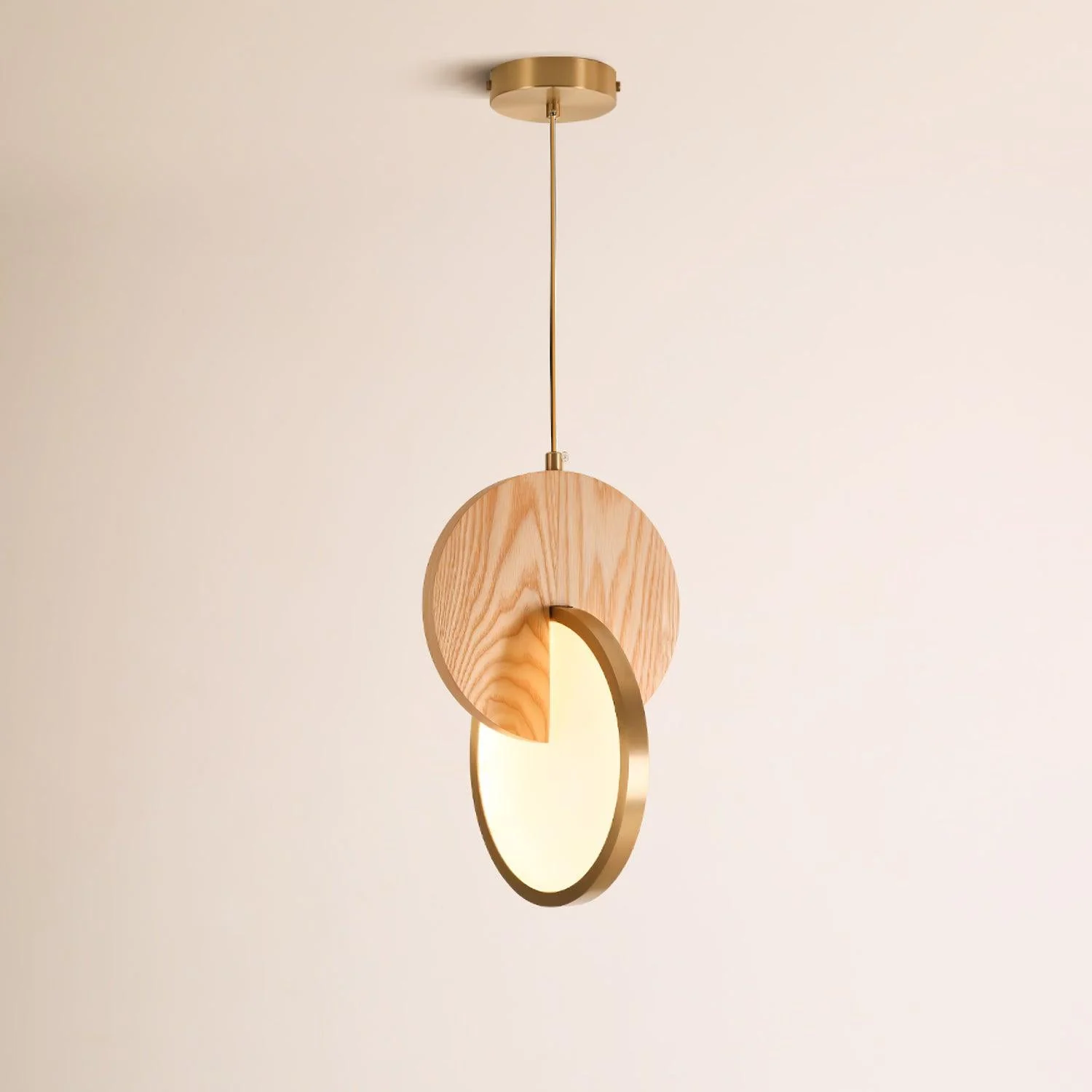 Lysola Wood Ring Pendant Light - Image 15
