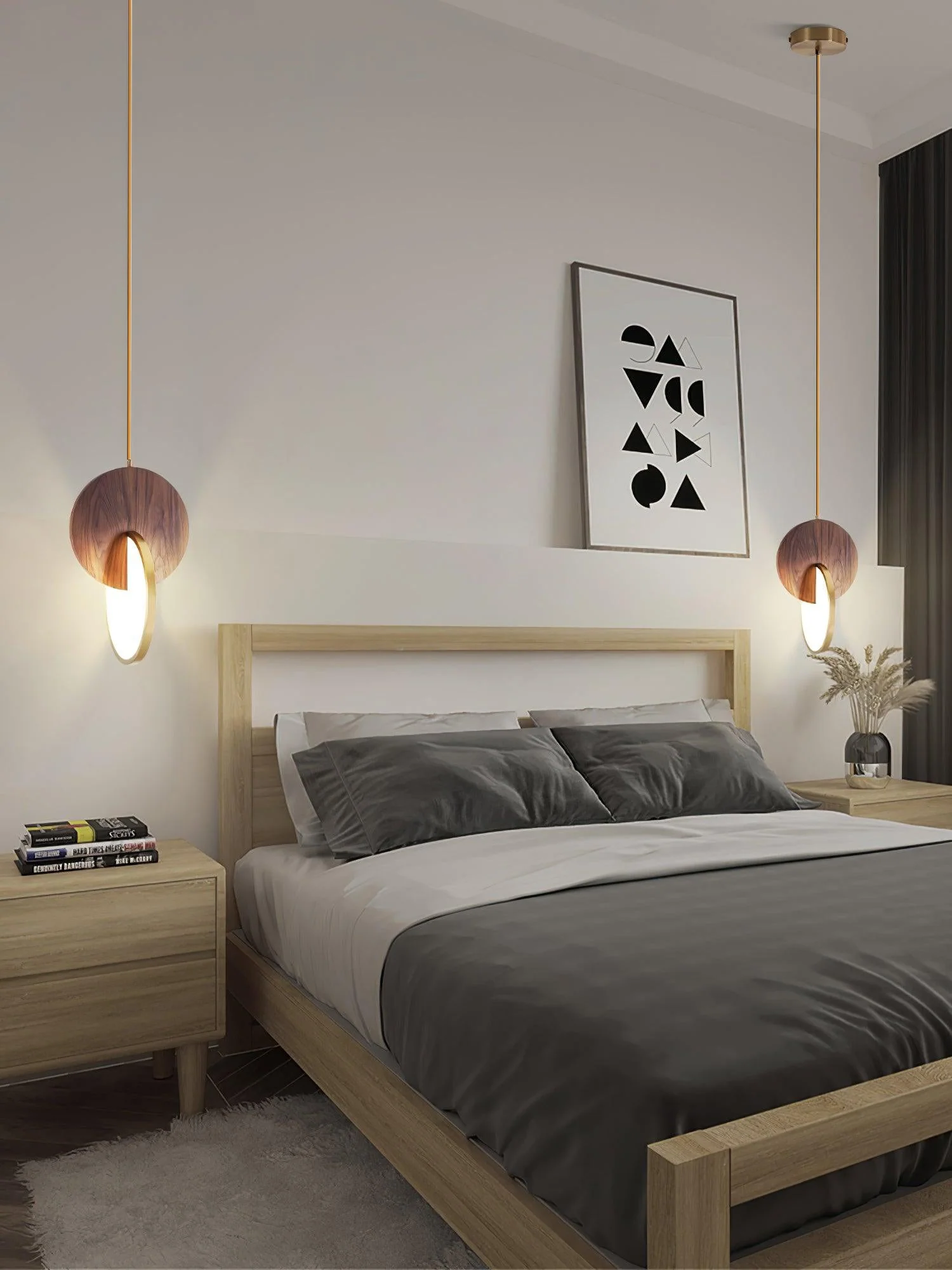 Lysola Wood Ring Pendant Light - Image 29