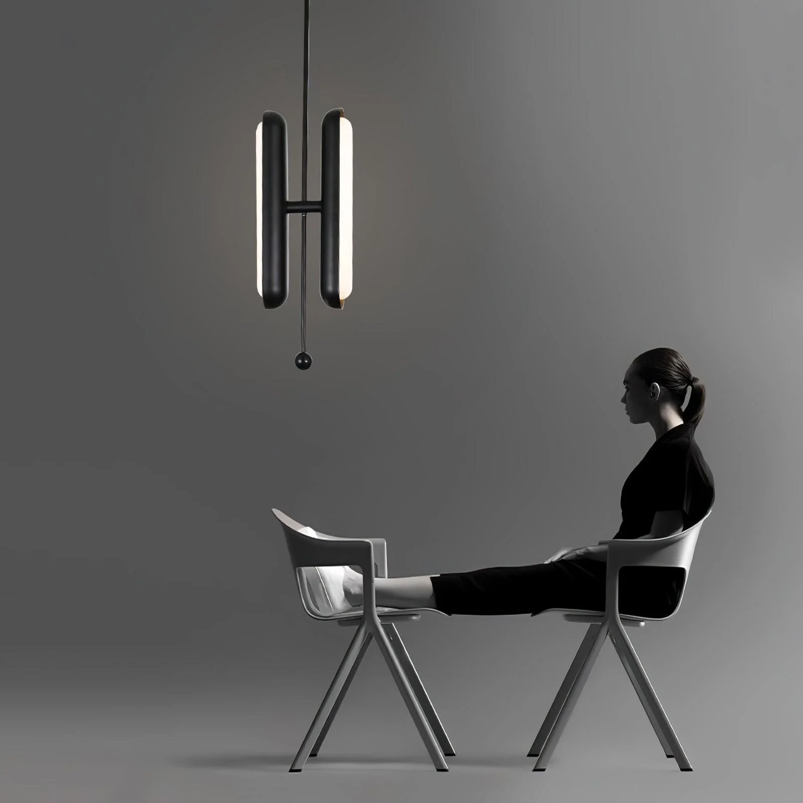 Lyvinaris Geometric Brass Linear Pendant Light - Image 19