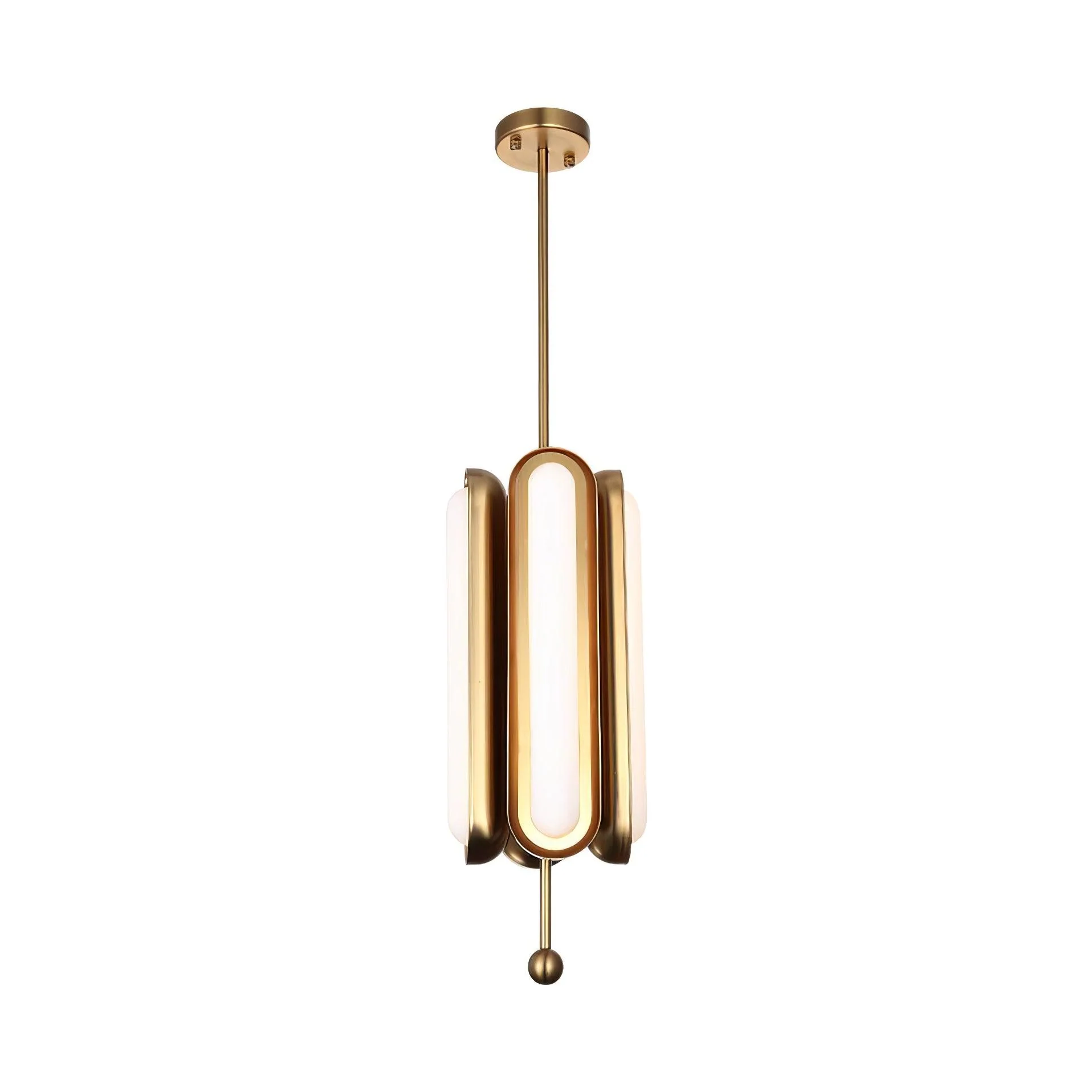 Lyvinaris Geometric Brass Linear Pendant Light - Image 29