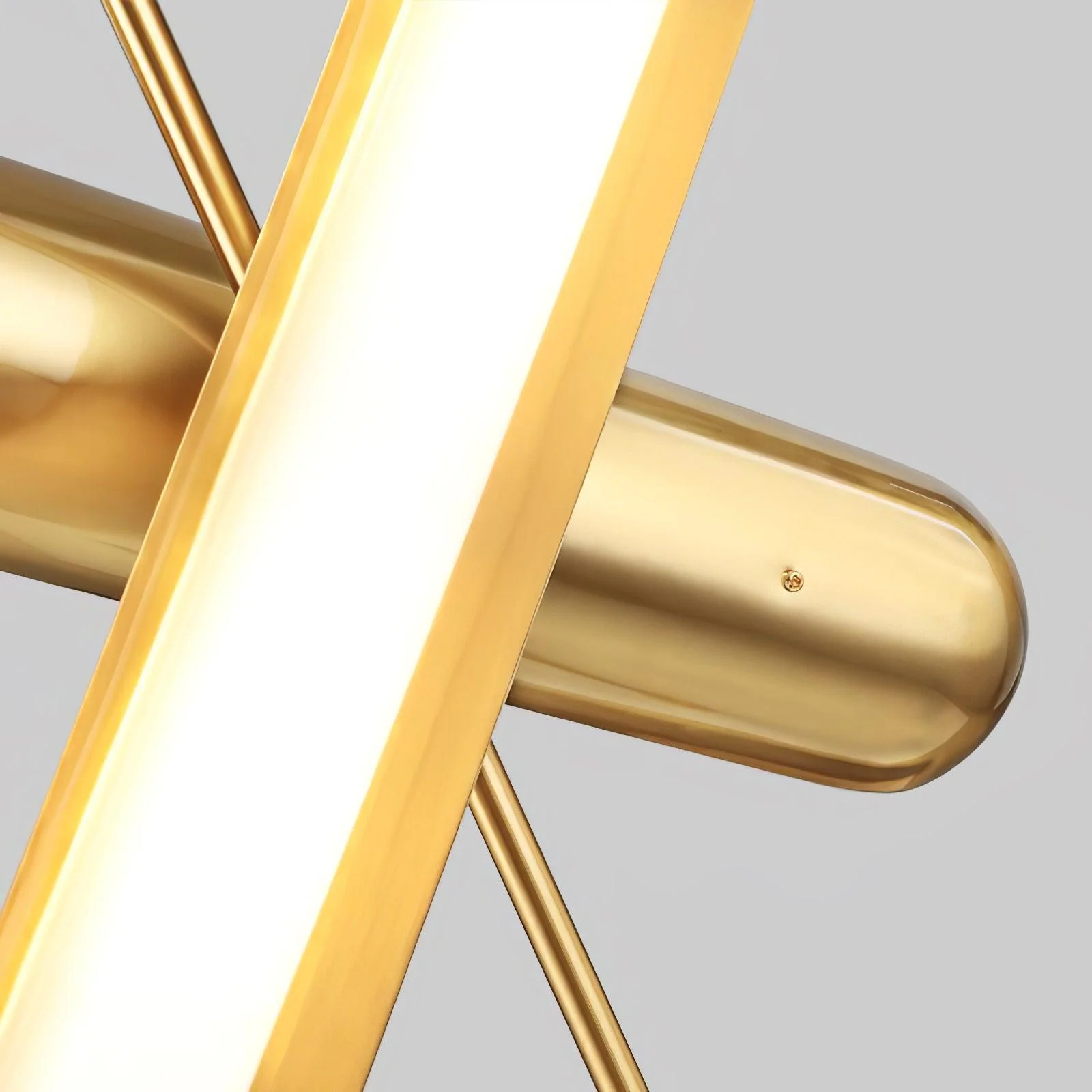 Lyvinaris Geometric Brass Linear Pendant Light - Image 30
