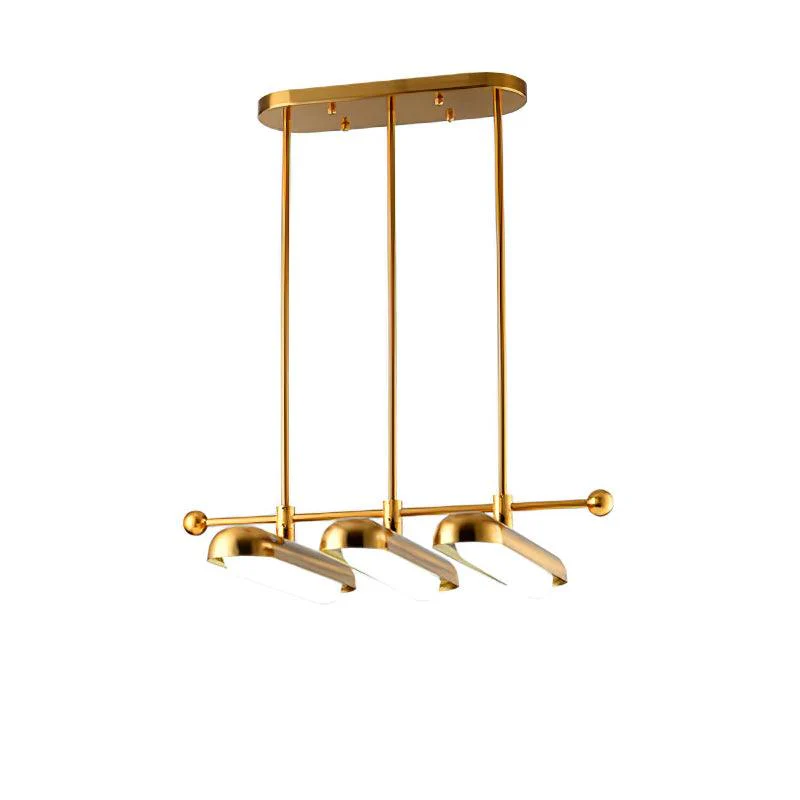 Lyvinaris Geometric Brass Linear Pendant Light - Image 32