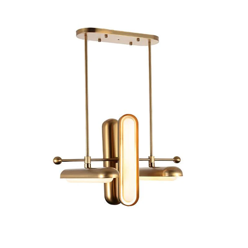 Lyvinaris Geometric Brass Linear Pendant Light - Image 33