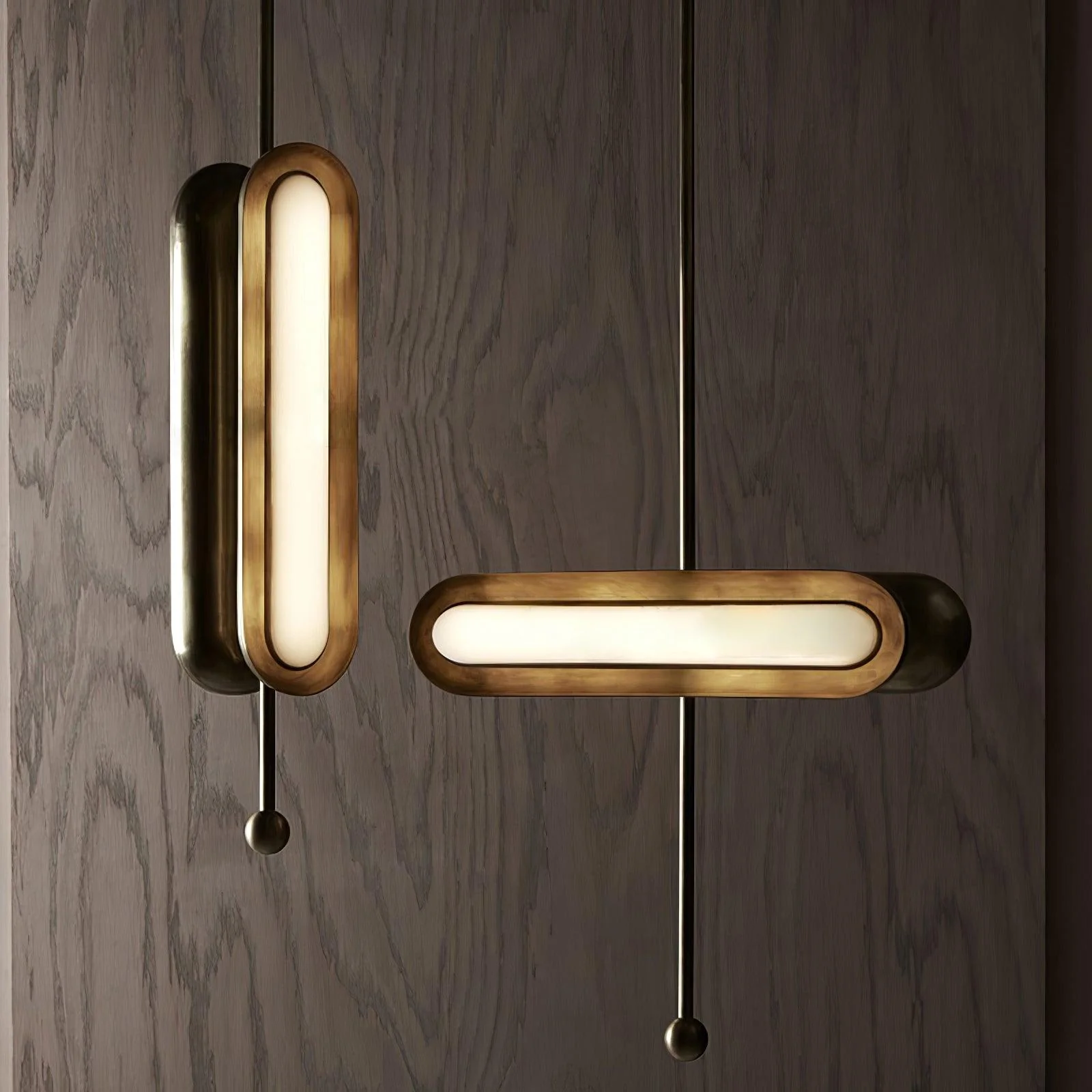 Lyvinaris Geometric Brass Linear Pendant Light - Image 34