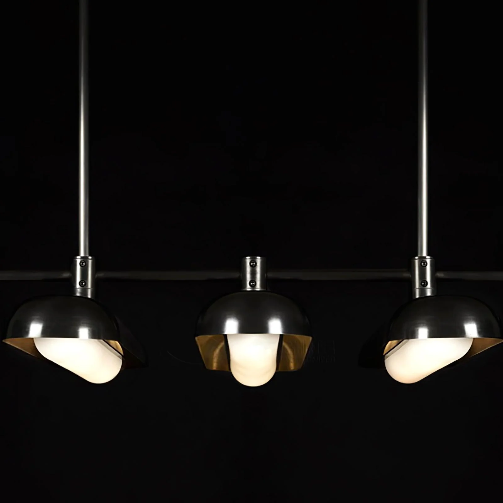 Lyvinaris Geometric Brass Linear Pendant Light - Image 45