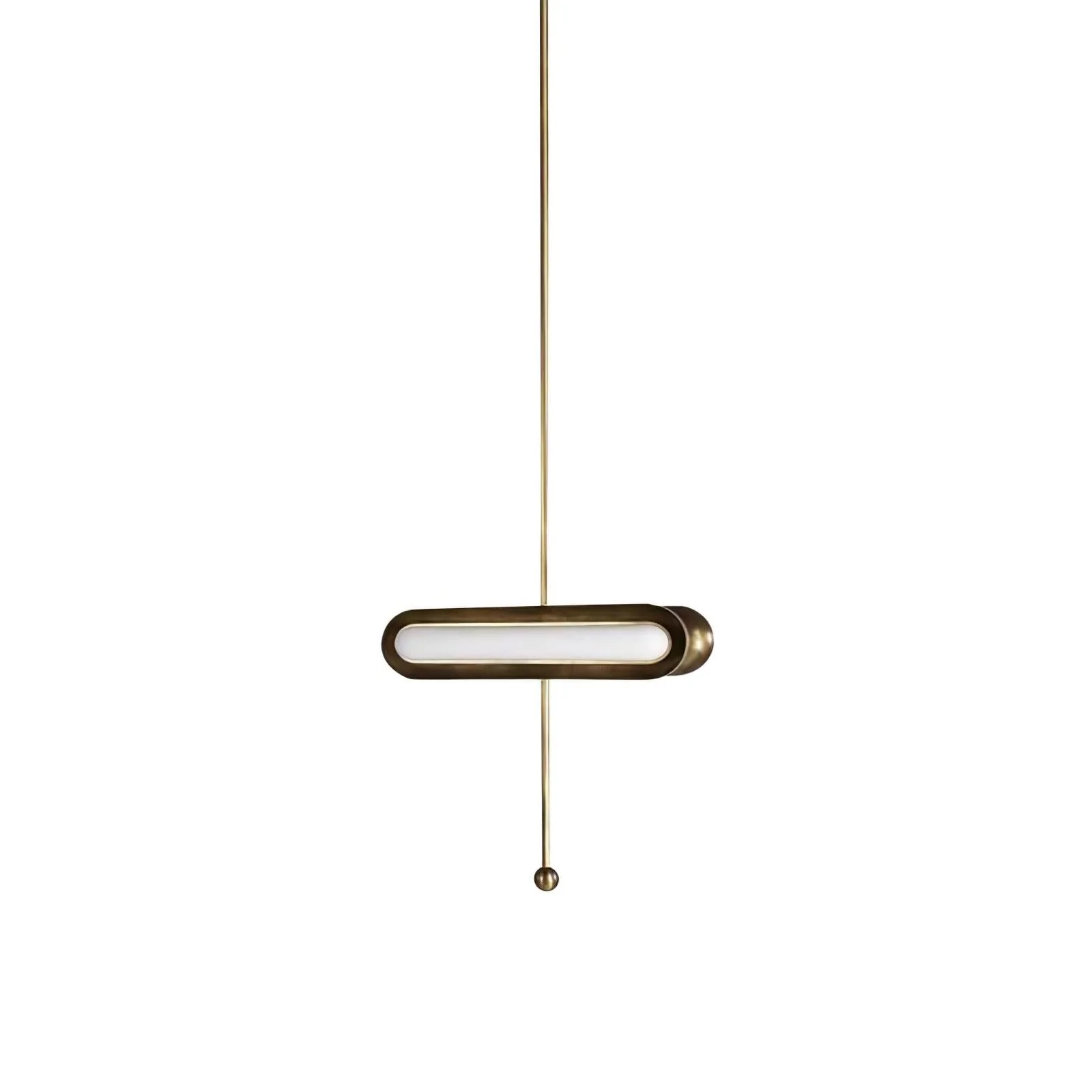 Lyvinaris Geometric Brass Linear Pendant Light - Image 49