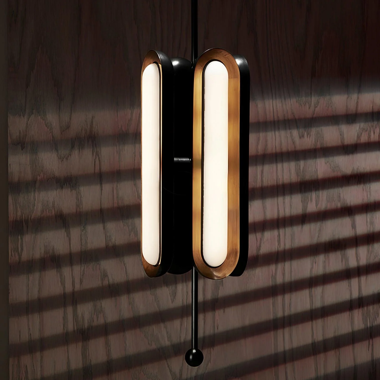 Lyvinaris Geometric Brass Linear Pendant Light - Image 53