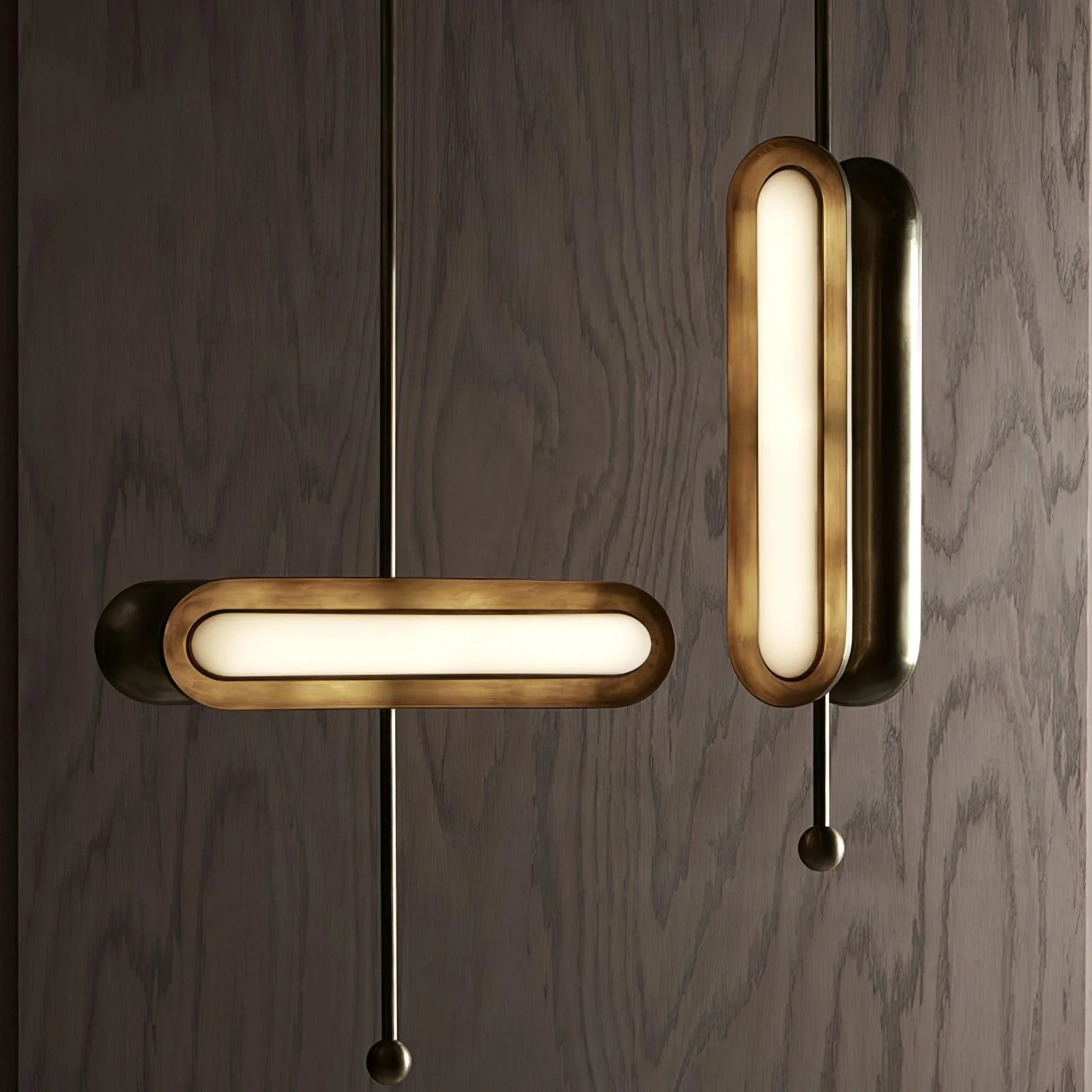 Lyvinaris Geometric Brass Linear Pendant Light - Image 54