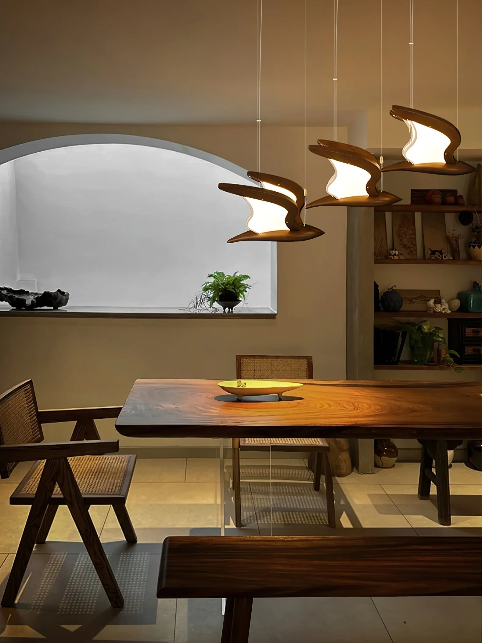Lyvynia Organic Wood Pendant Light - Image 16
