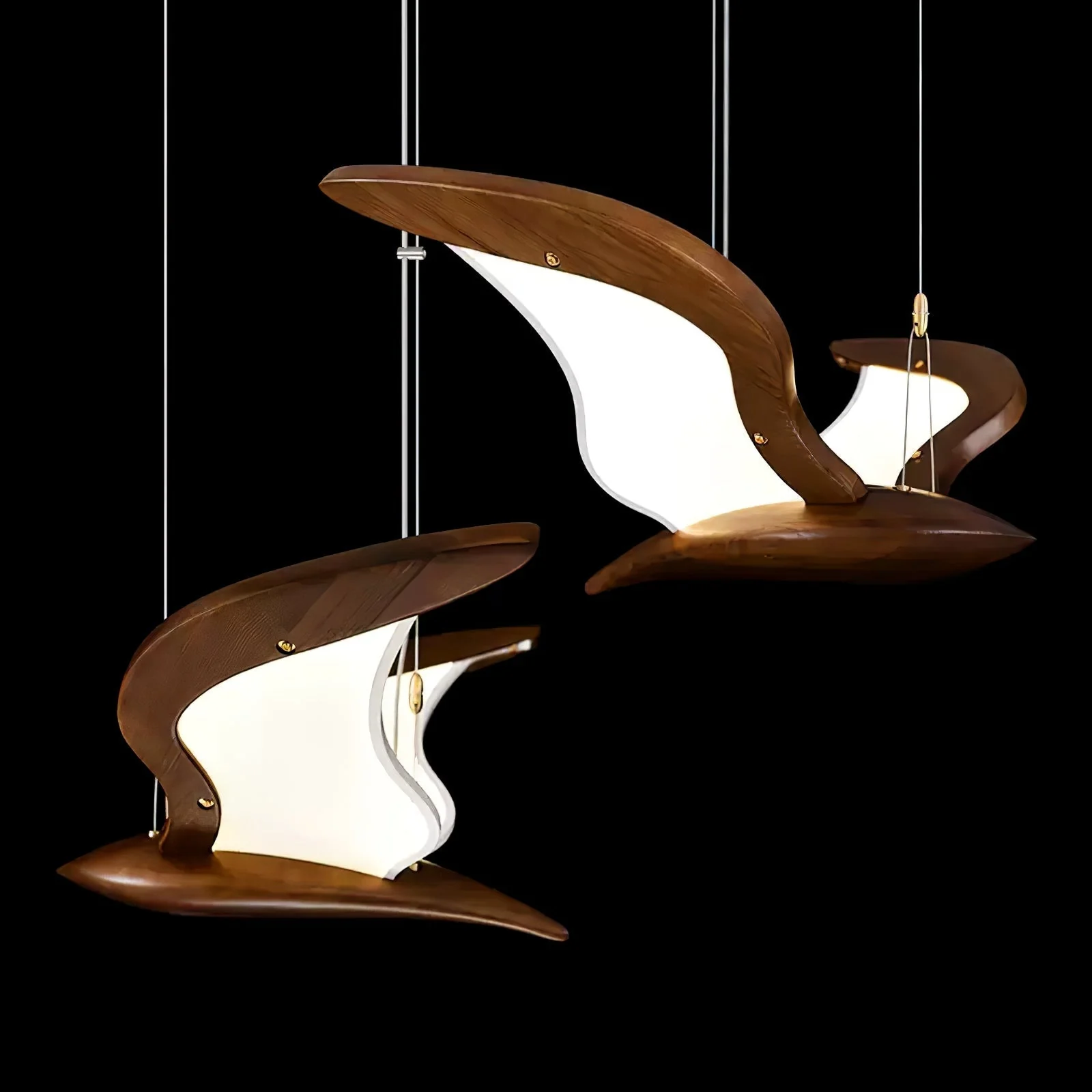 Lyvynia Organic Wood Pendant Light - Image 23