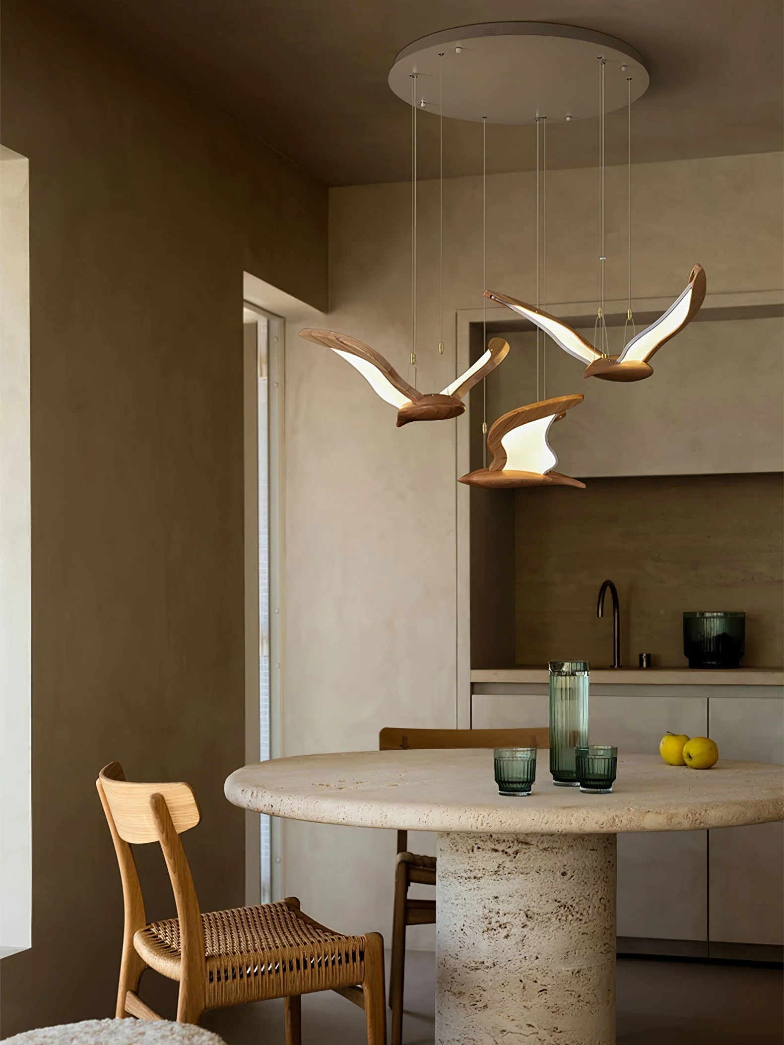 Lyvynia Organic Wood Pendant Light - Image 29