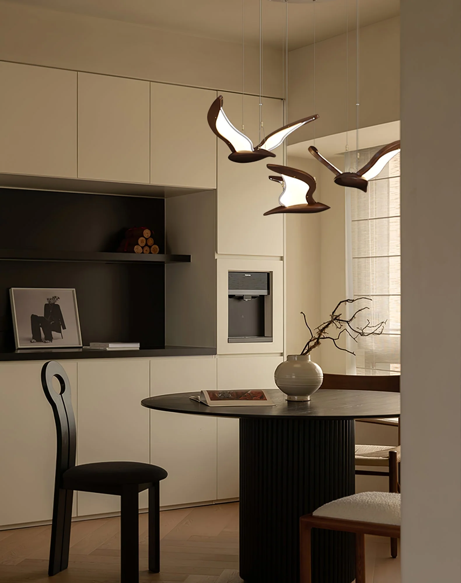 Lyvynia Organic Wood Pendant Light - Image 35
