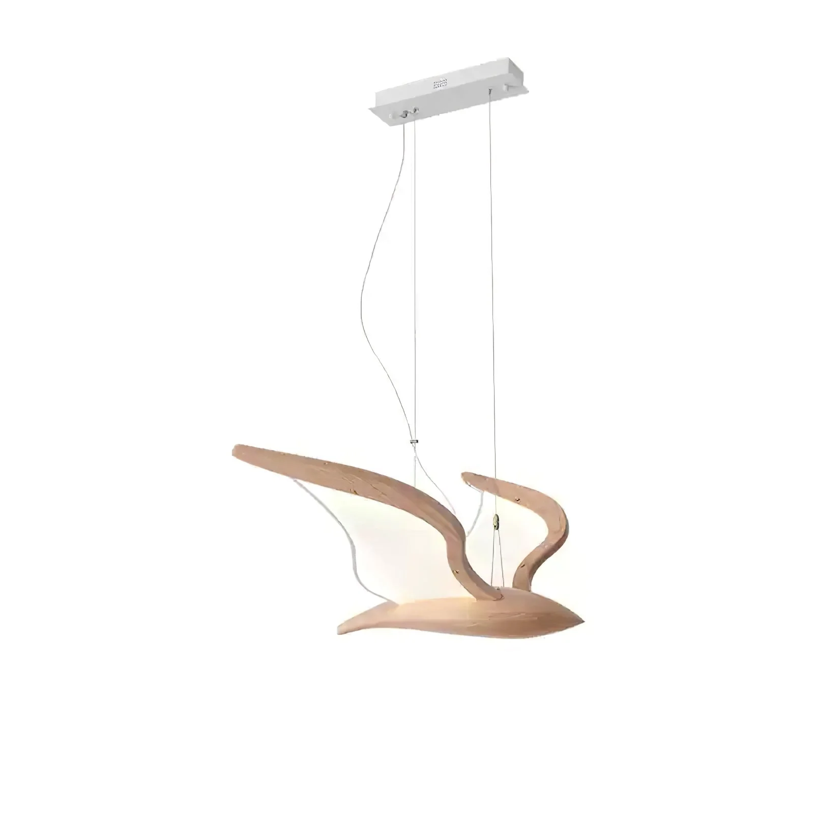 Lyvynia Organic Wood Pendant Light - Image 7