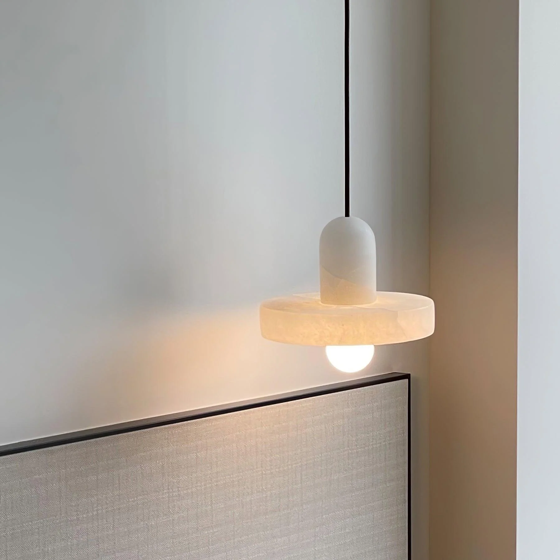 Lyvynos Stacked Alabaster Pendant Light - Image 27