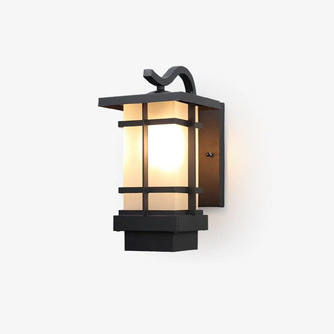 Madison Unique Glass Lantern Outdoor Wall Lamp - Image 13