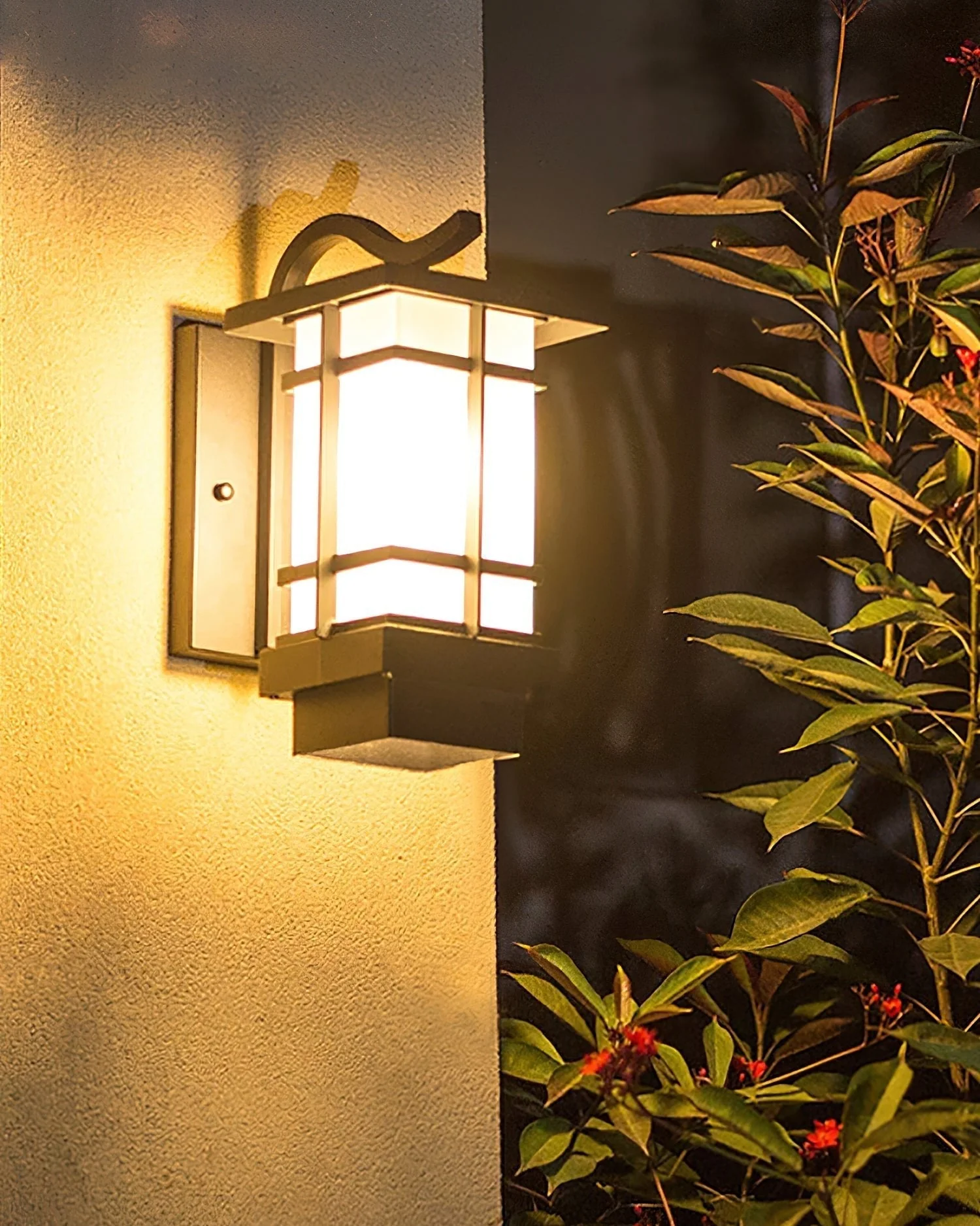 Madison Unique Glass Lantern Outdoor Wall Lamp - Image 15