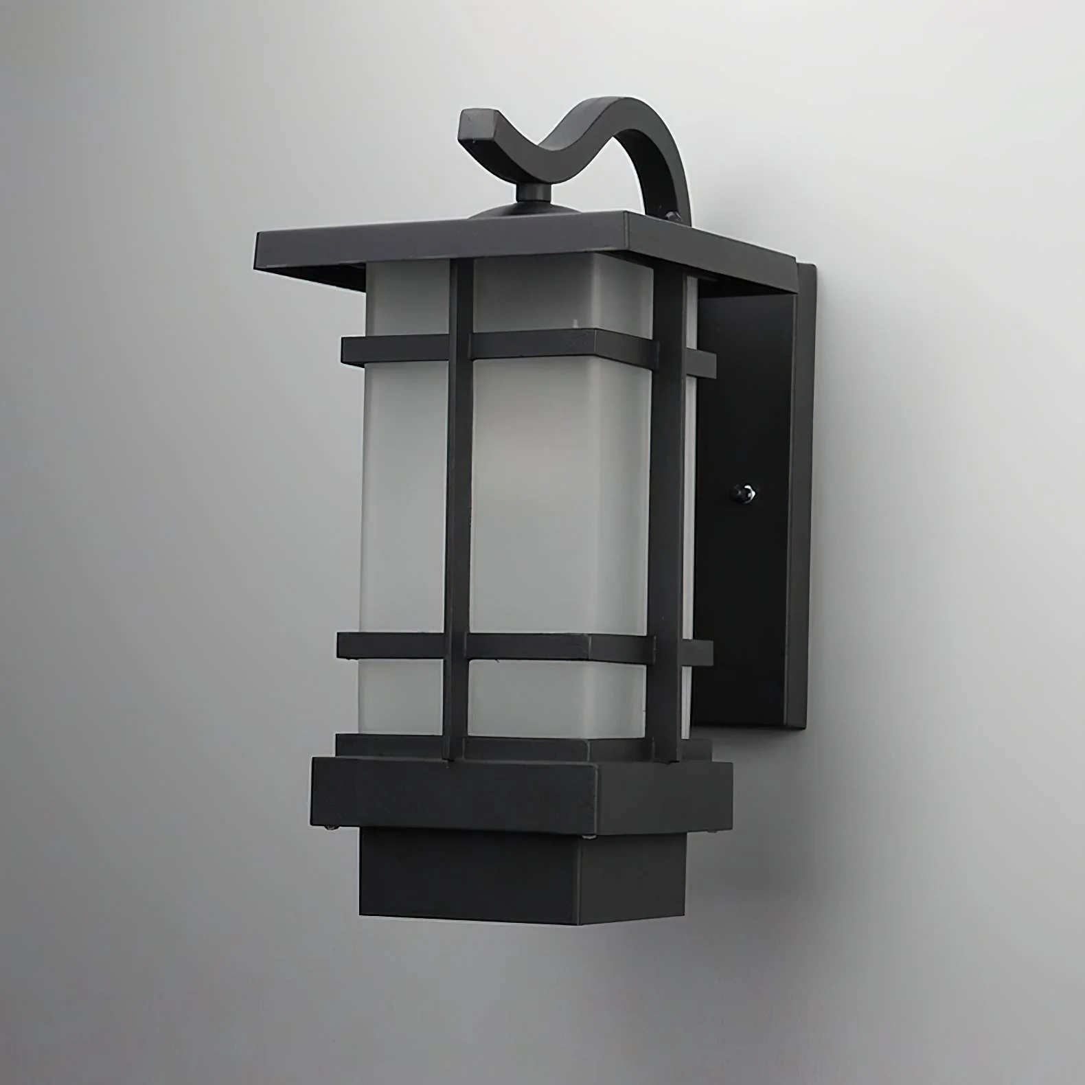 Madison Unique Glass Lantern Outdoor Wall Lamp - Image 9