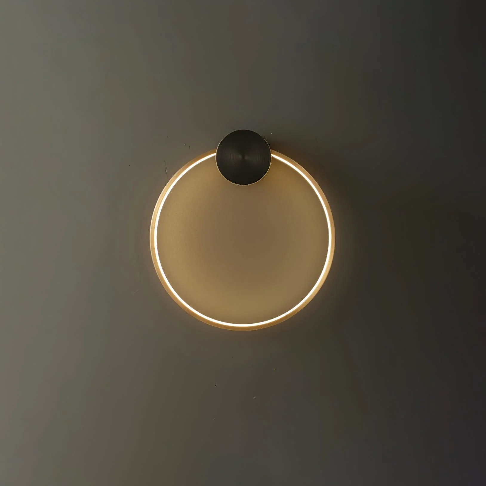 Maisie Wall Light Modern Minimalist Ring Shaped LED Brass - Image 11