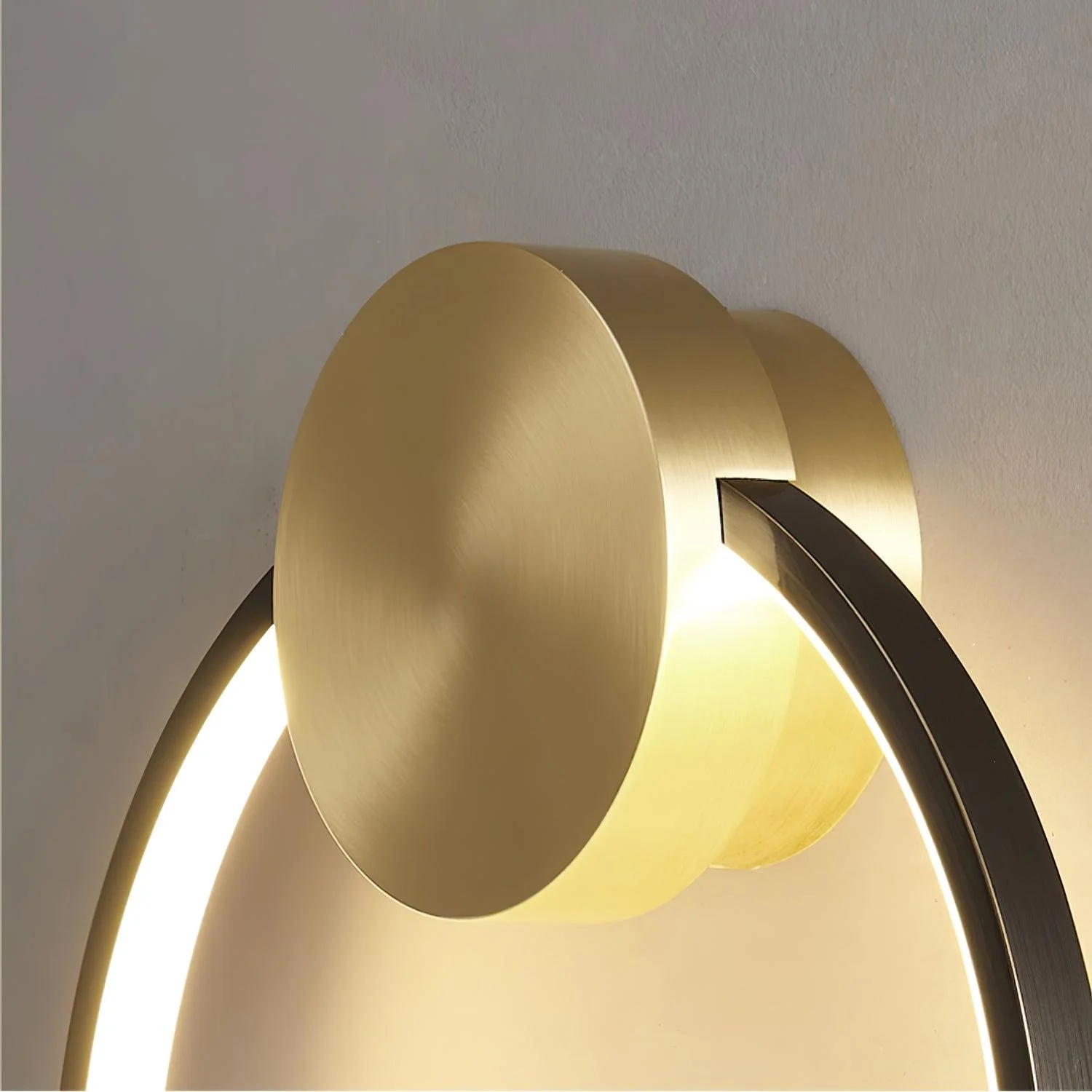 Maisie Wall Light Modern Minimalist Ring Shaped LED Brass - Image 12