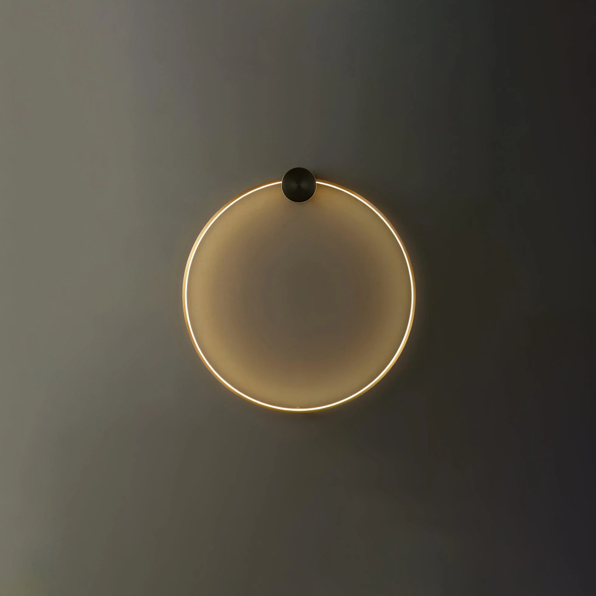 Maisie Wall Light Modern Minimalist Ring Shaped LED Brass - Image 14
