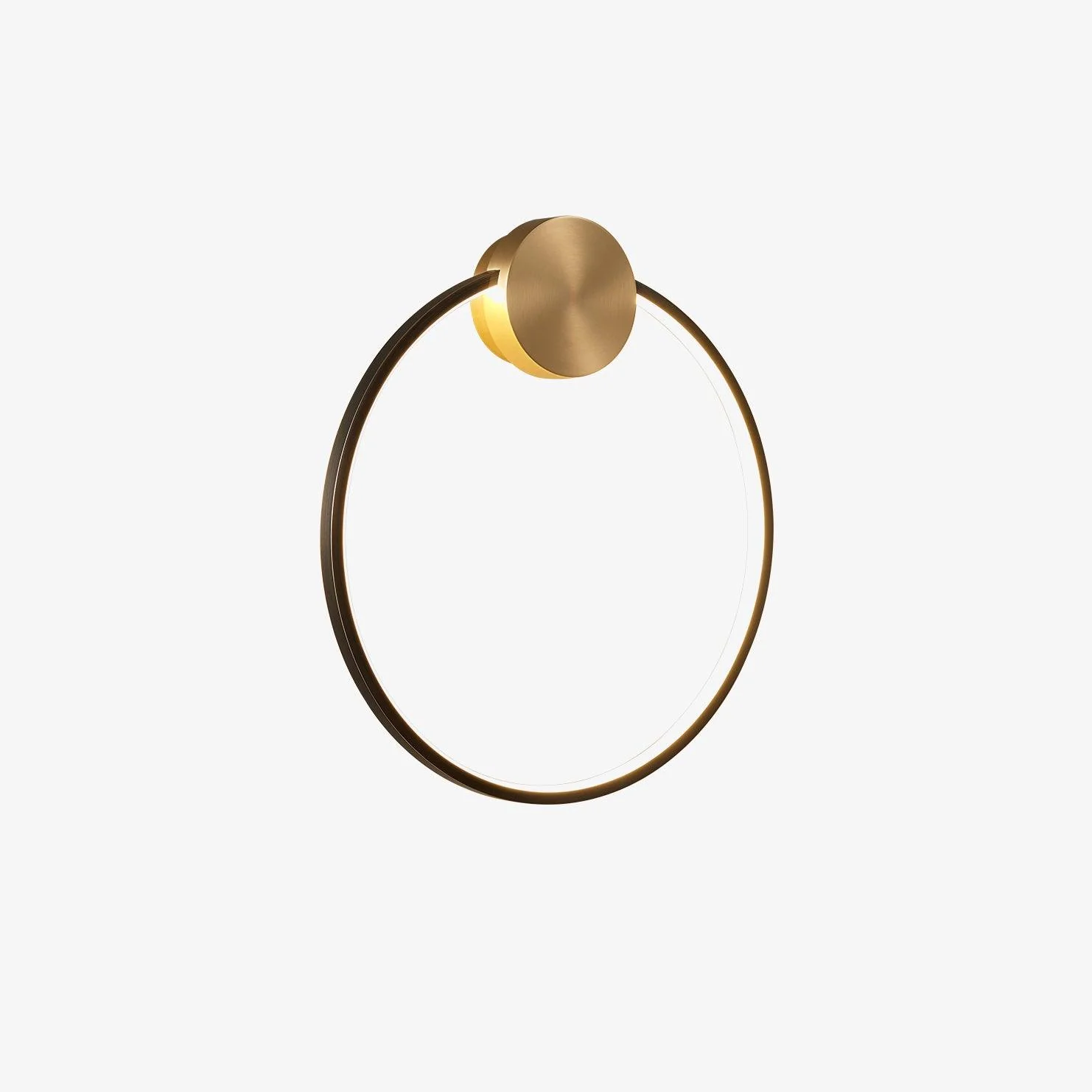 Maisie Wall Light Modern Minimalist Ring Shaped LED Brass - Image 15