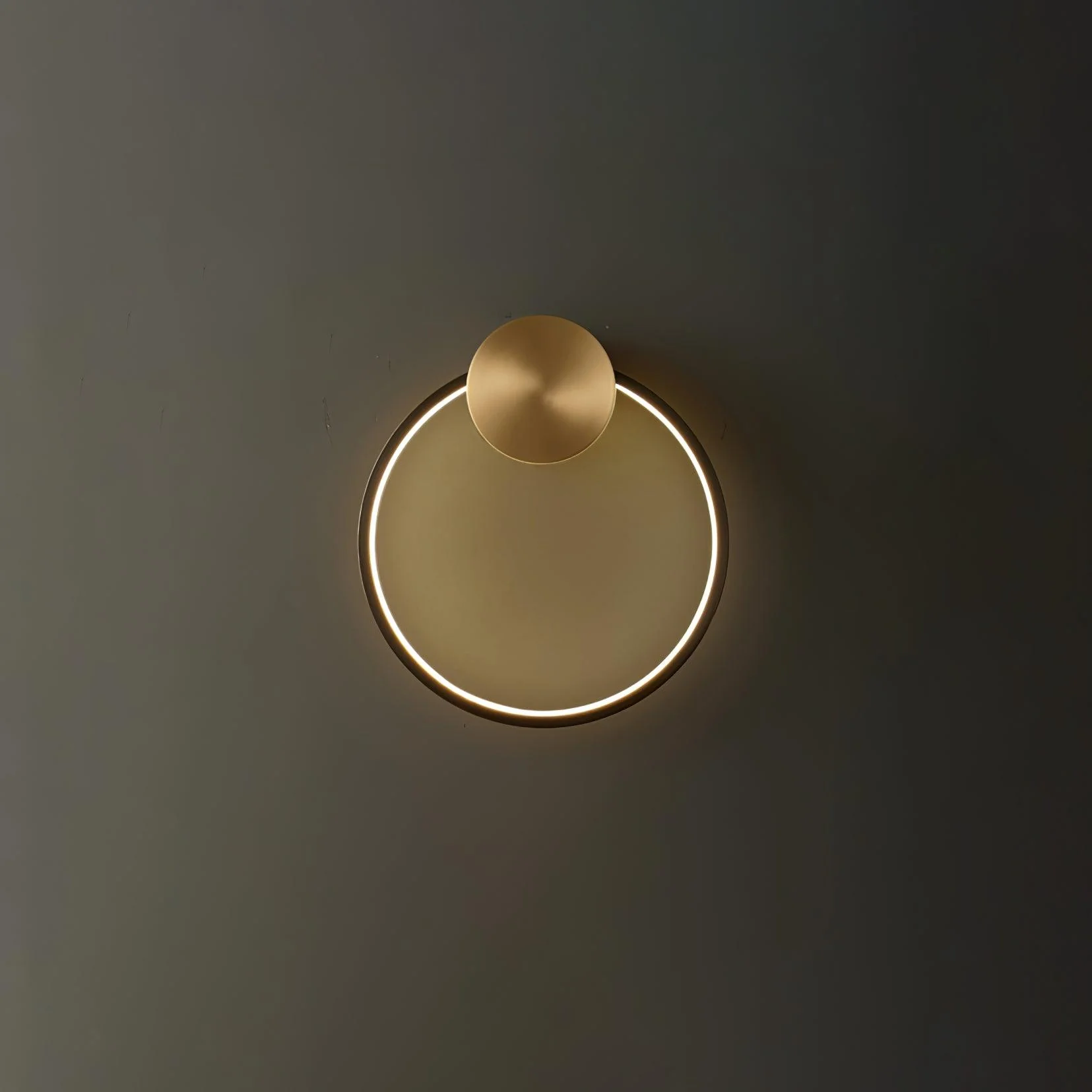 Maisie Wall Light Modern Minimalist Ring Shaped LED Brass - Image 19