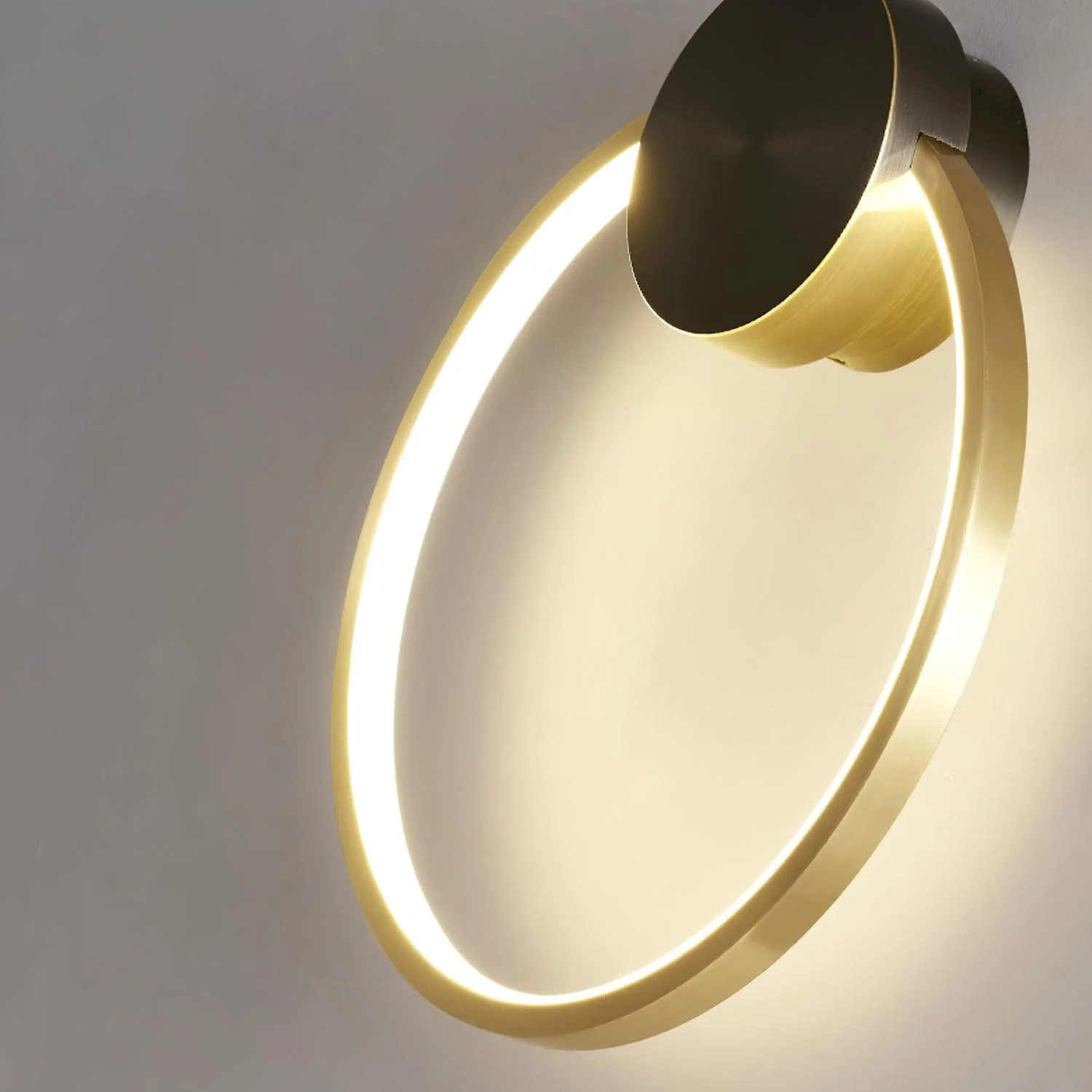 Maisie Wall Light Modern Minimalist Ring Shaped LED Brass - Image 23