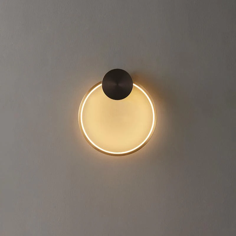 Maisie Wall Light Modern Minimalist Ring Shaped LED Brass - Image 24