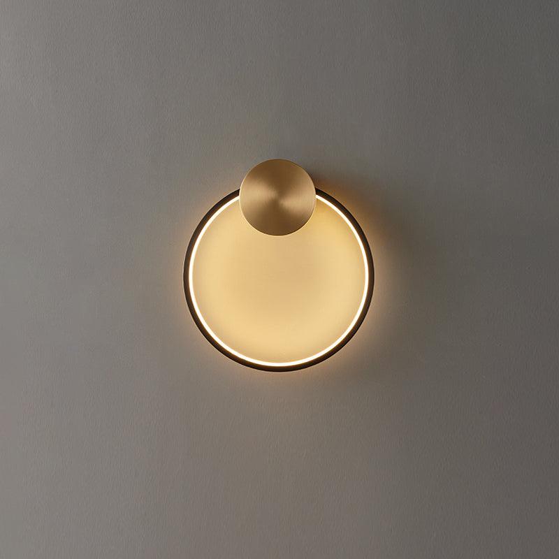 Maisie Wall Light Modern Minimalist Ring Shaped LED Brass - Image 25