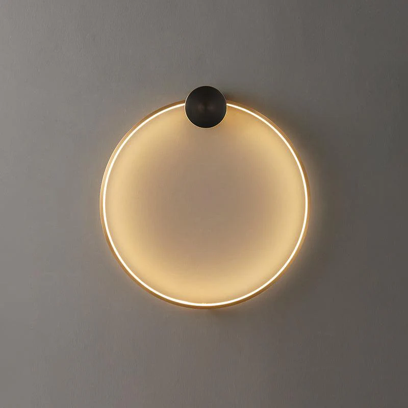 Maisie Wall Light Modern Minimalist Ring Shaped LED Brass - Image 31