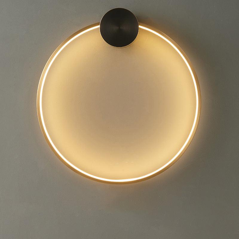 Maisie Wall Light Modern Minimalist Ring Shaped LED Brass - Image 47
