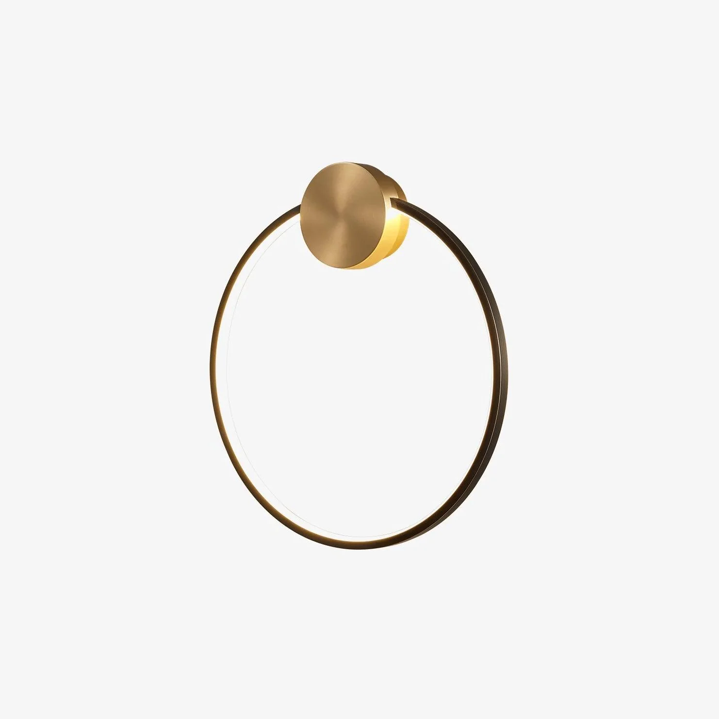 Maisie Wall Light Modern Minimalist Ring Shaped LED Brass - Image 49