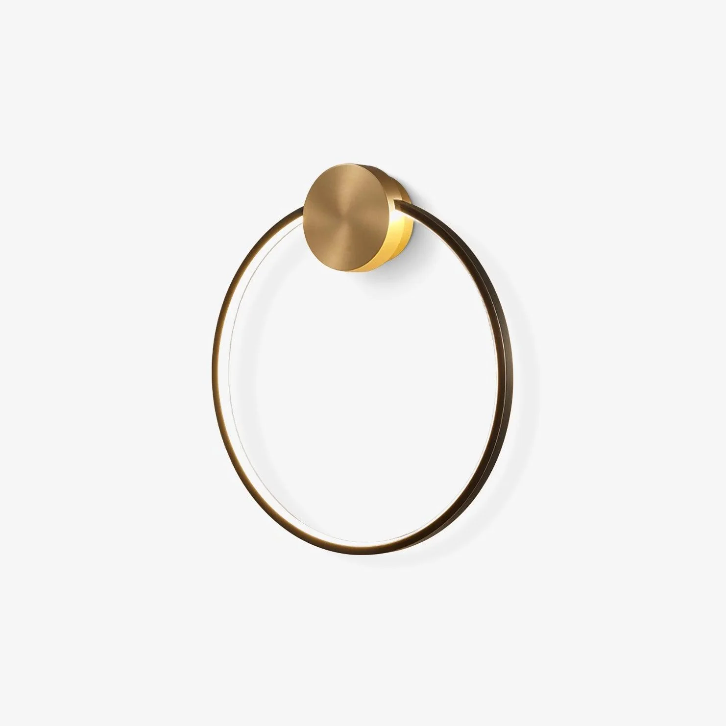 Maisie Wall Light Modern Minimalist Ring Shaped LED Brass - Image 54